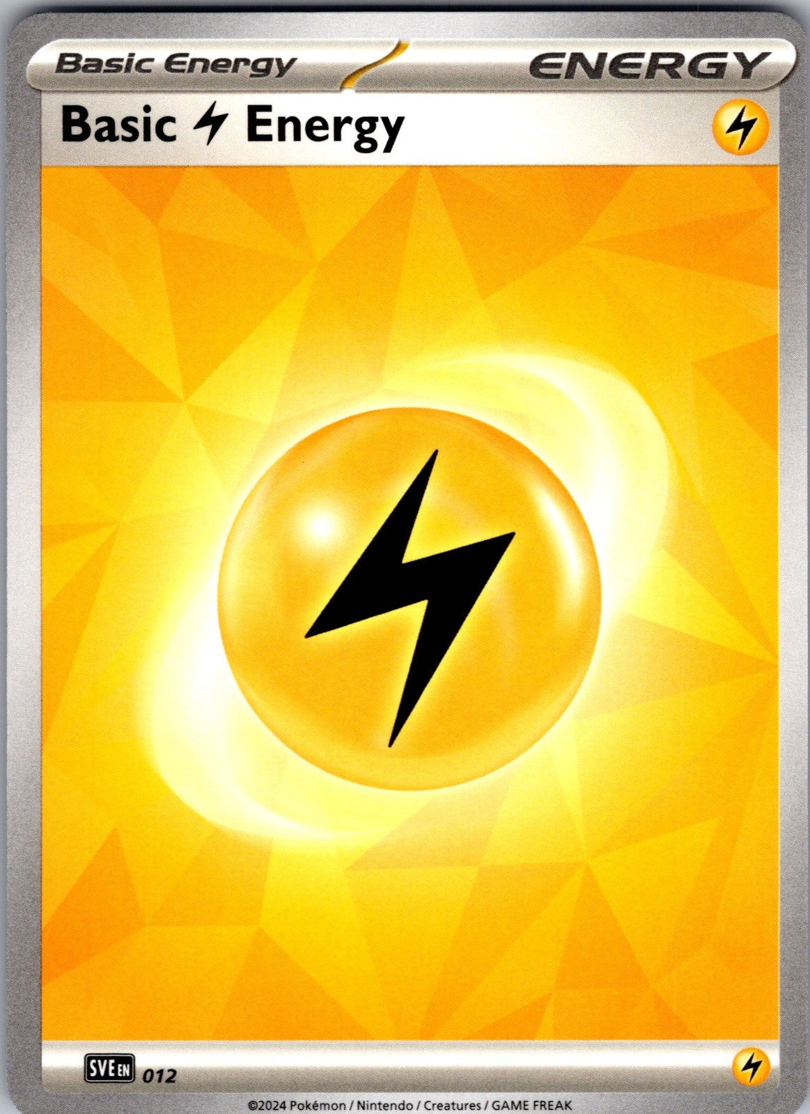 Basic Lightning Energy Common SVE: Scarlet & Violet Energies 012 LP