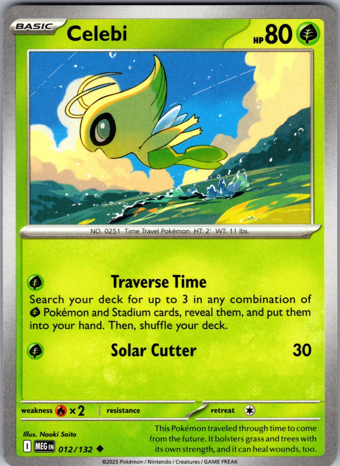 Celebi Uncommon ME01: Mega Evolution 012/132 LP