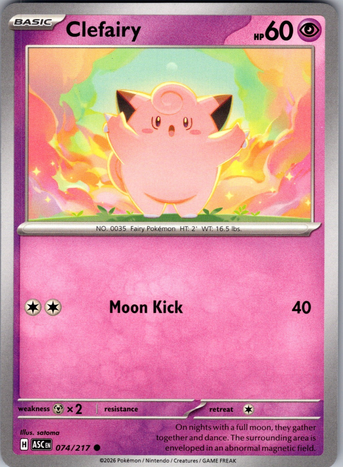 Clefairy Common ME: Ascended Heroes 074/217 LP