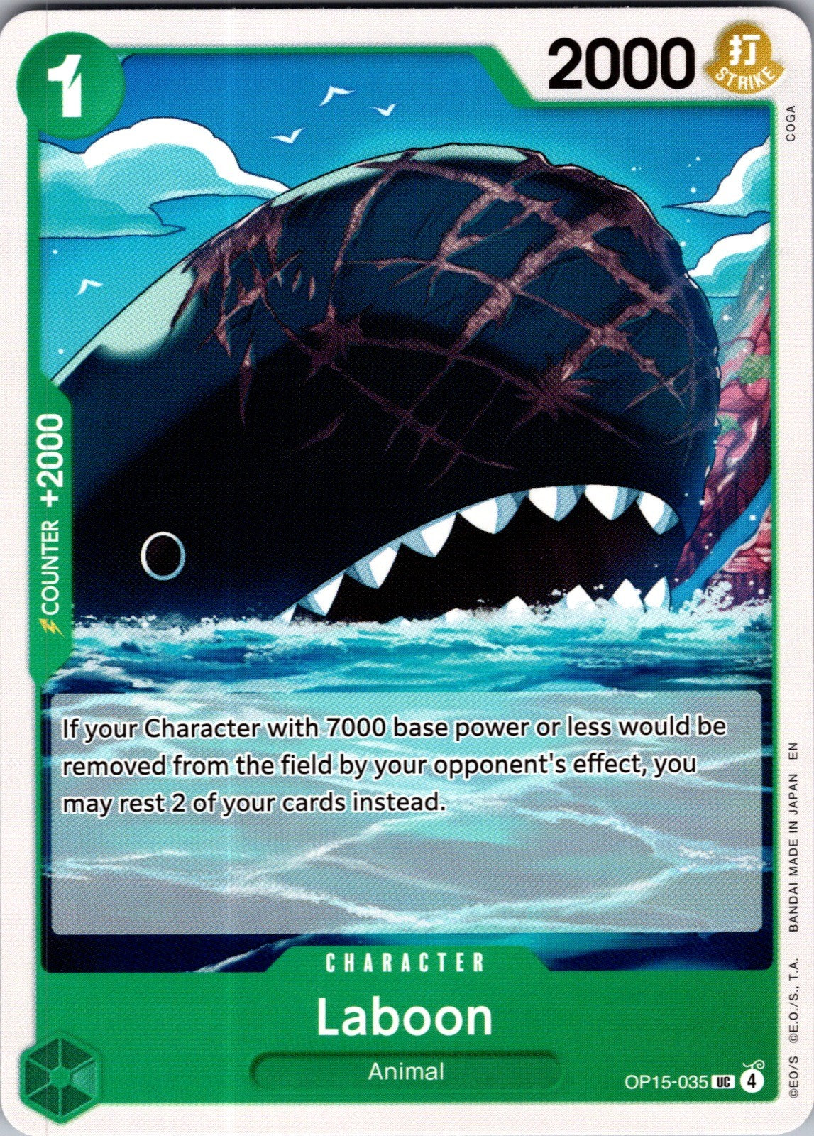 Laboon UC Adventure on Kami's Island OP15-035 LP