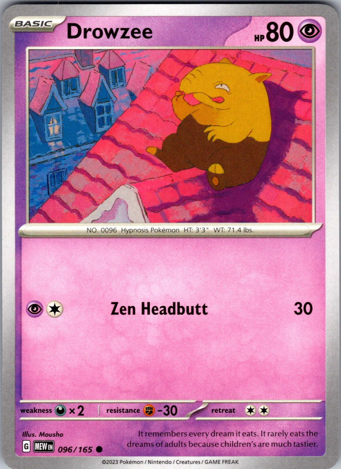 Drowzee Common SV: Scarlet & Violet 151 096/165 LP