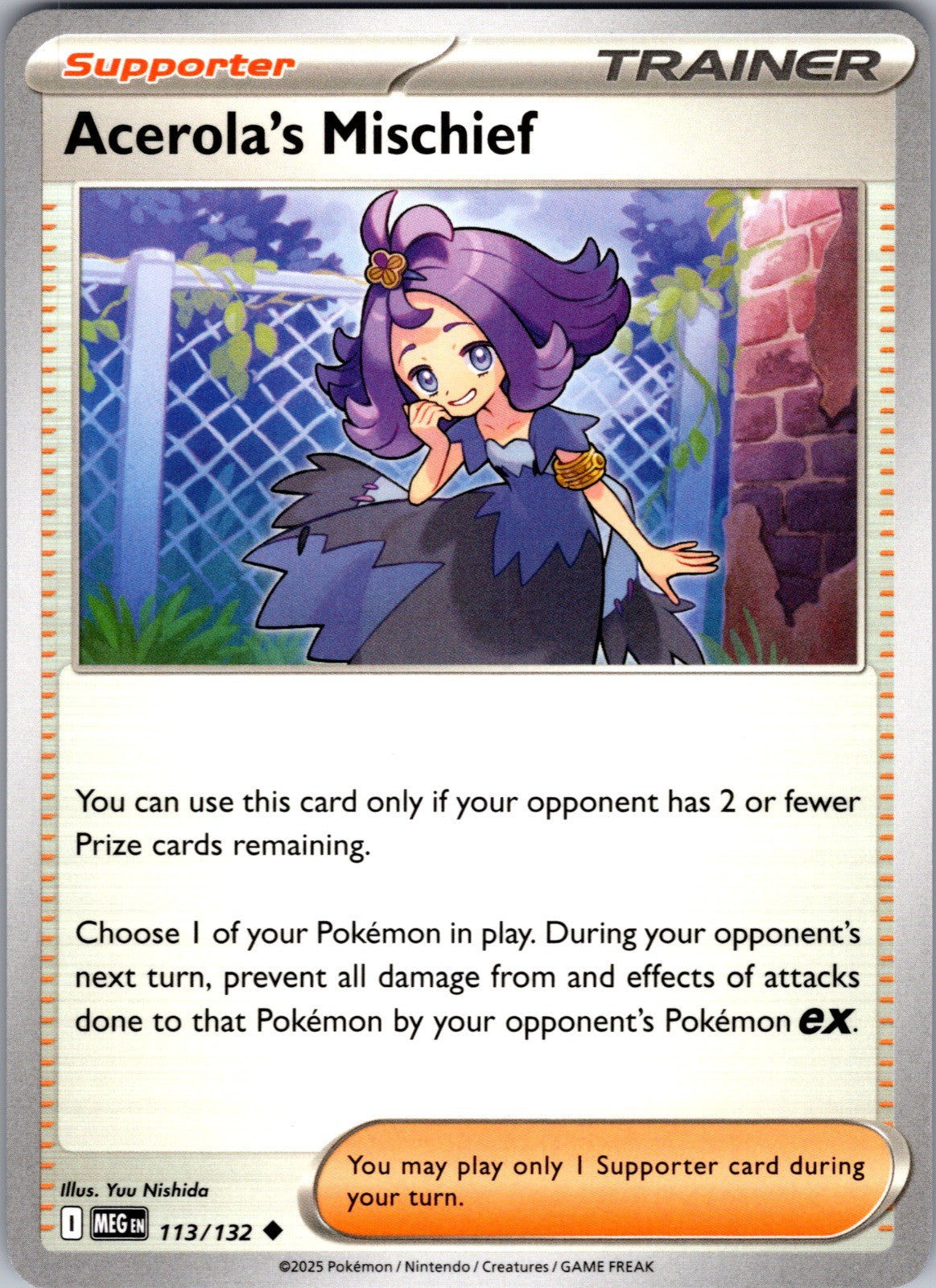 Acerola's Mischief Uncommon ME01: Mega Evolution 113/132 LP