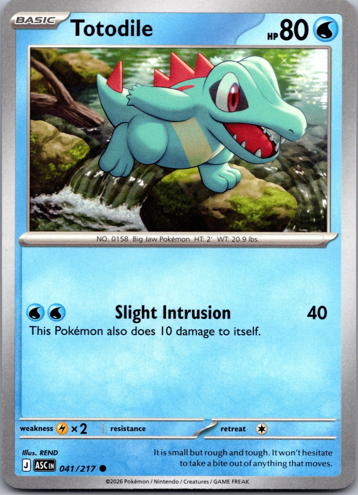 Totodile Common ME: Ascended Heroes 041/217 LP