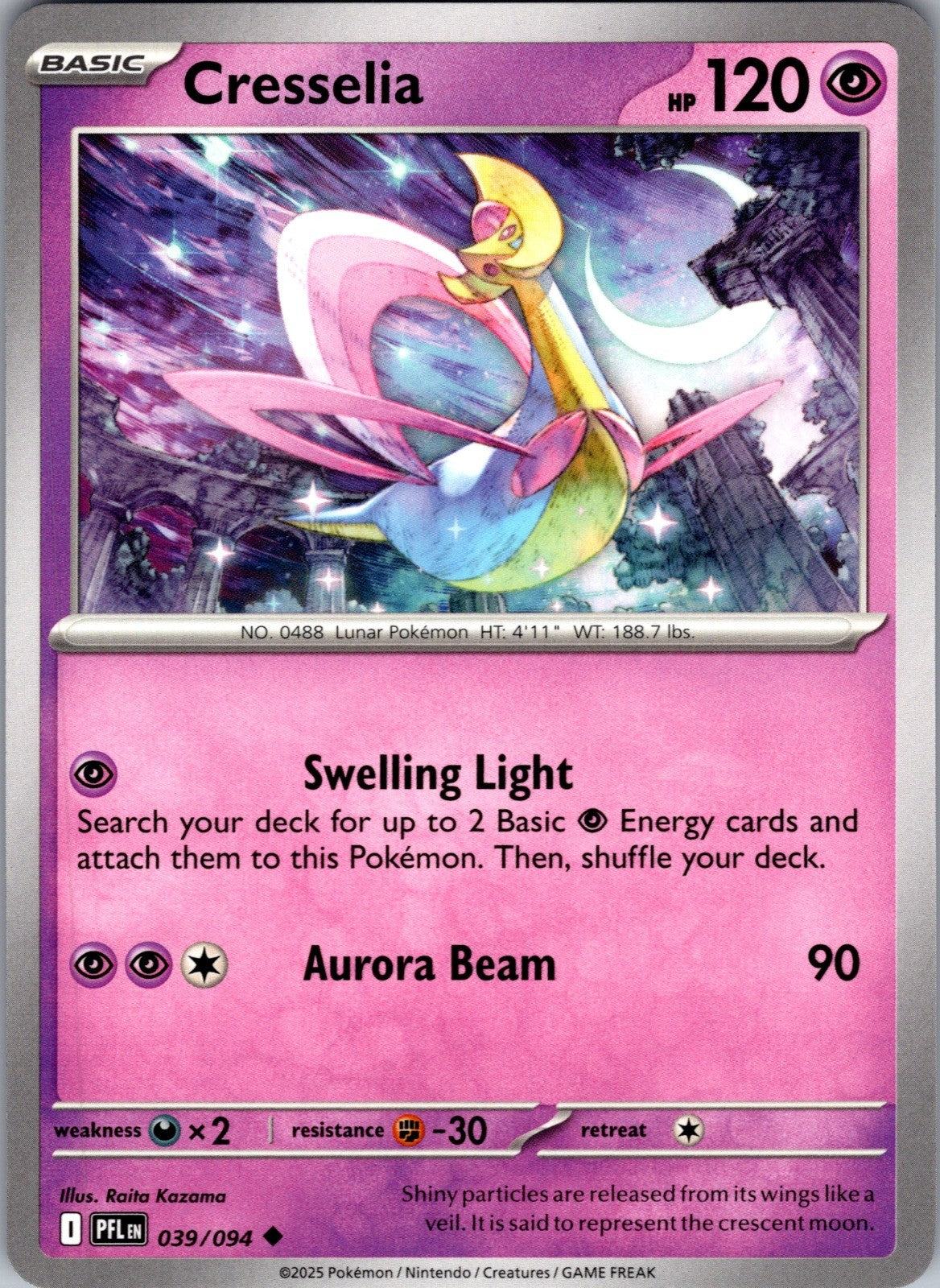Cresselia Uncommon ME02: Phantasmal Flames 039/094 LP