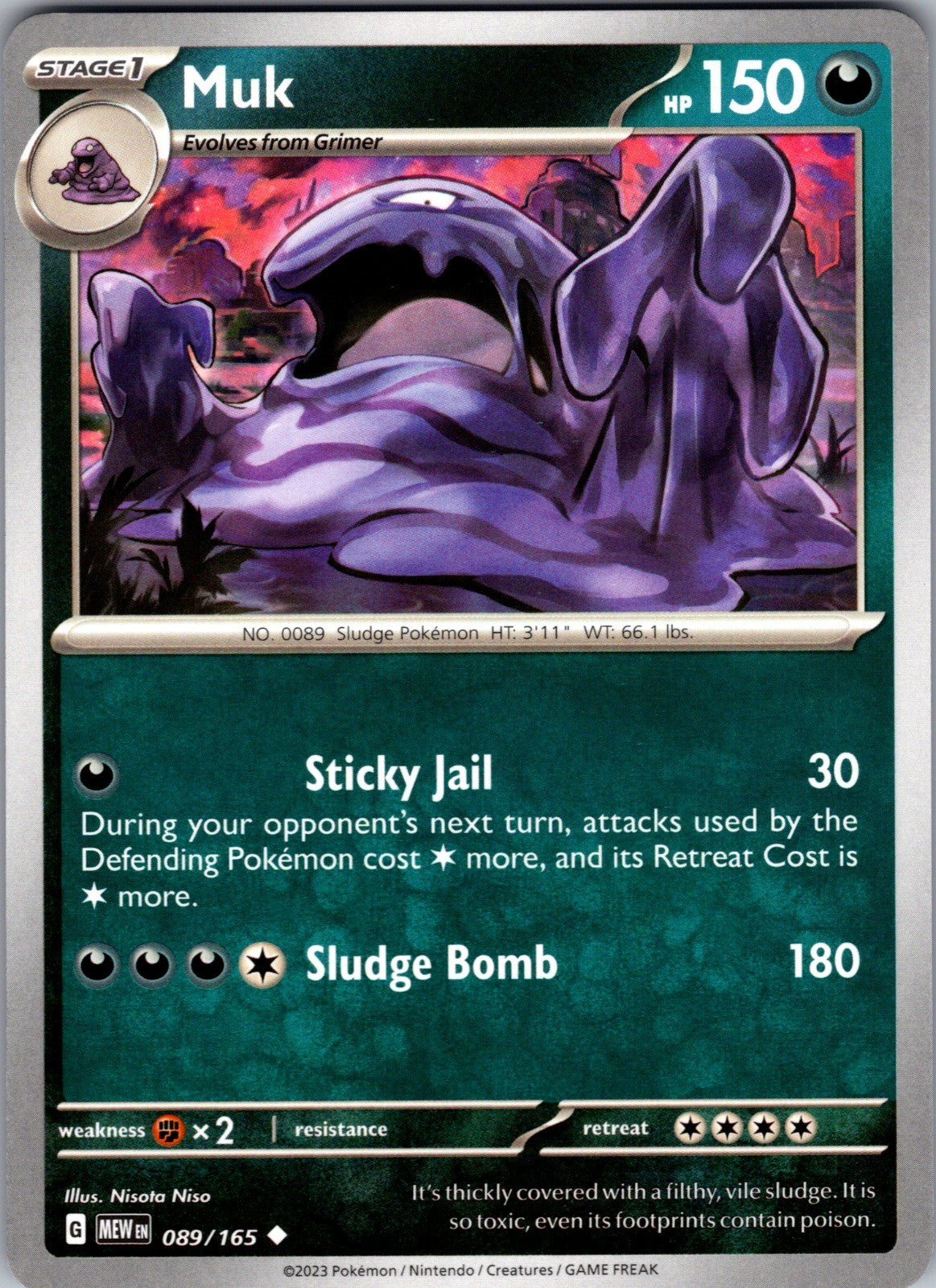 Muk Uncommon SV: Scarlet & Violet 151 089/165 LP