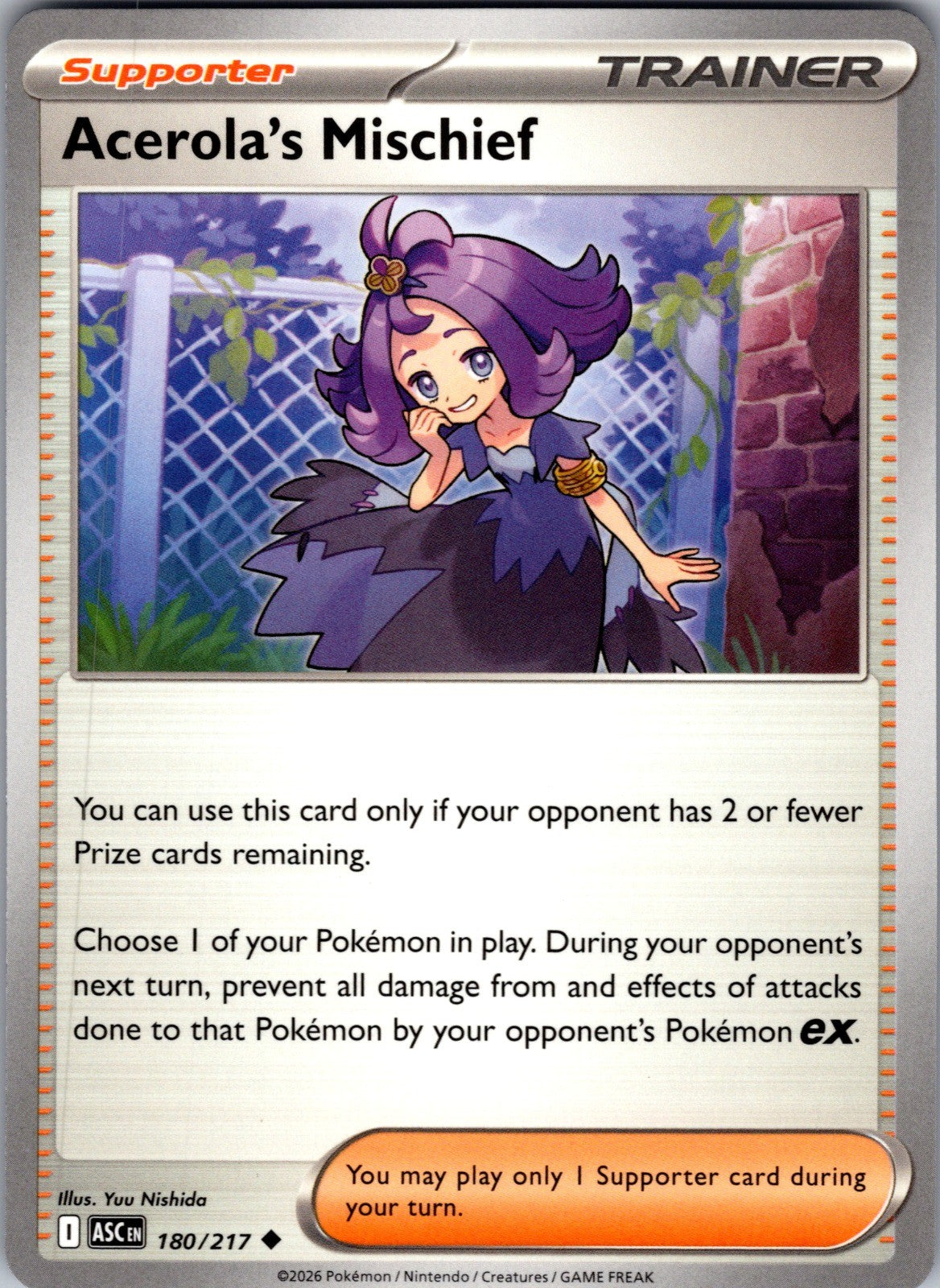 Acerola's Mischief Uncommon ME: Ascended Heroes 180/217 LP