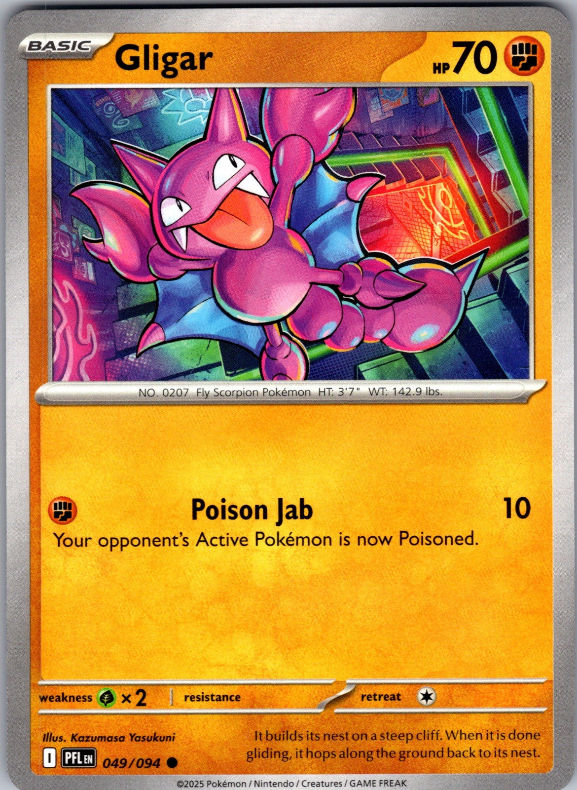 Gligar Common ME02: Phantasmal Flames 049/094 LP