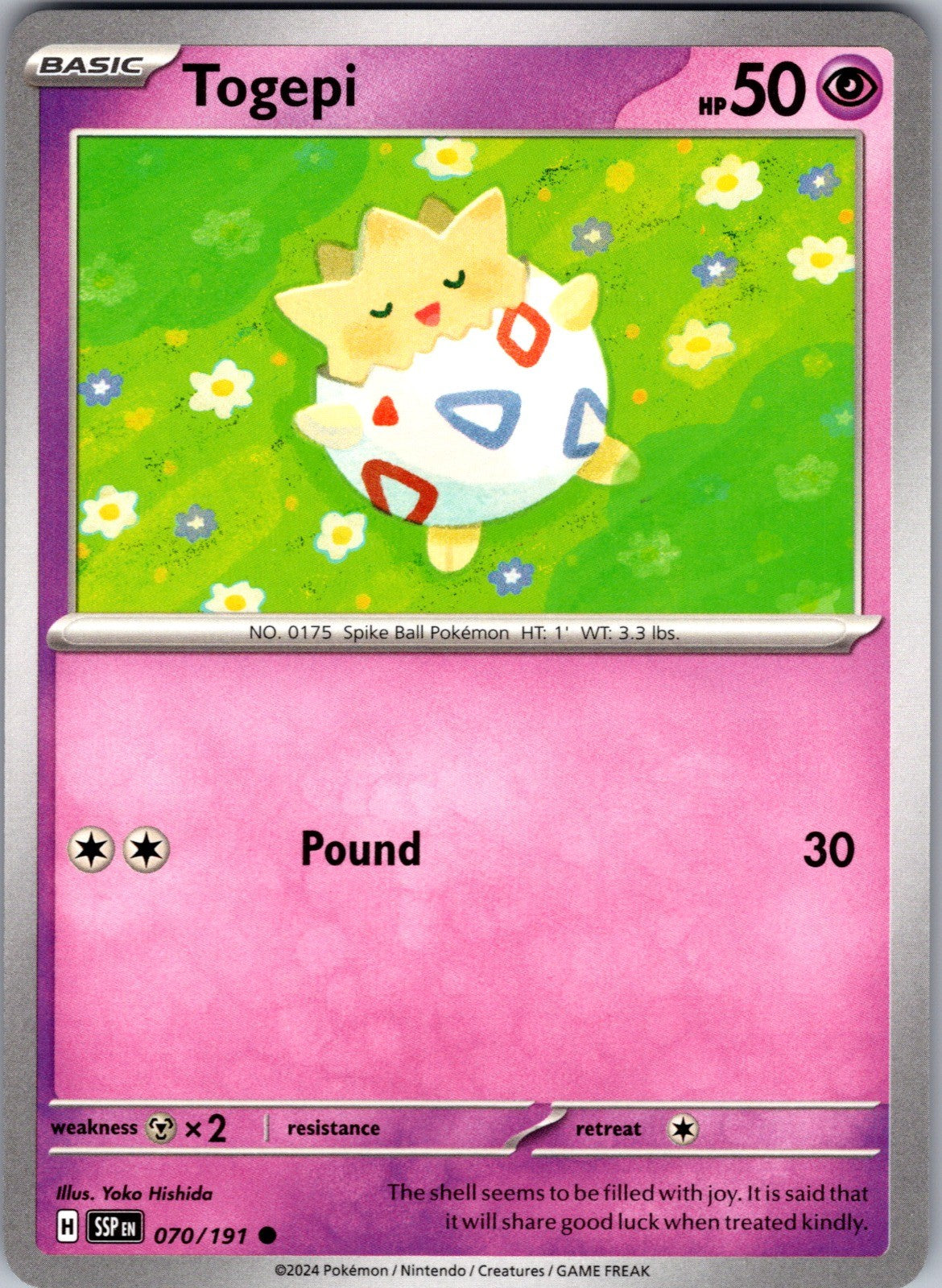 Togepi Common ME: Ascended Heroes 080/217 LP