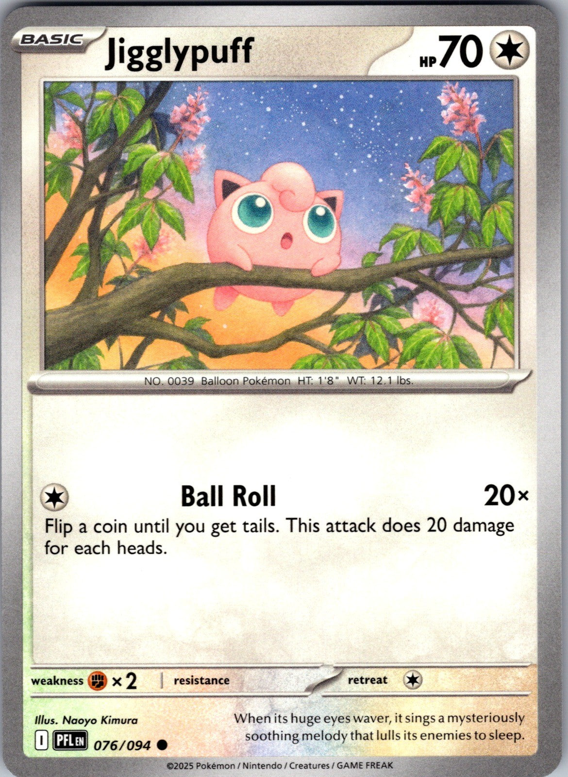 Jigglypuff Common ME02: Phantasmal Flames 076/094 LP