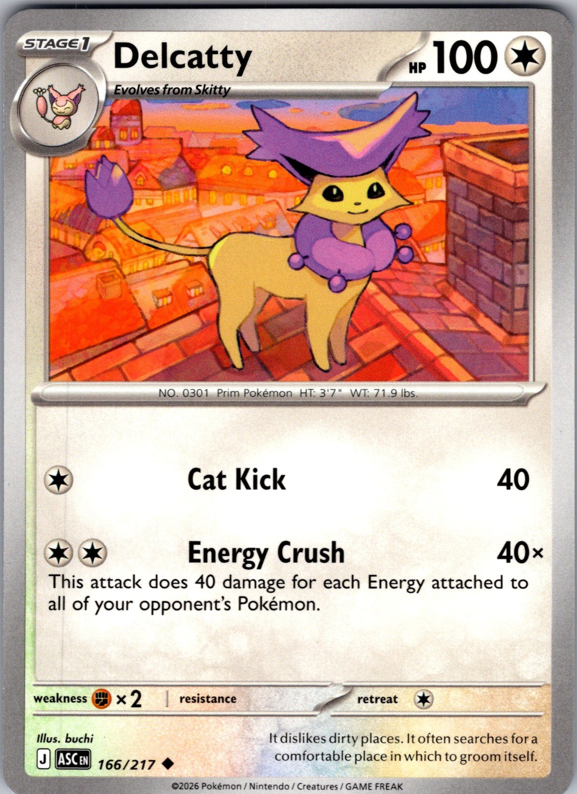 Delcatty Uncommon ME: Ascended Heroes 166/217 LP