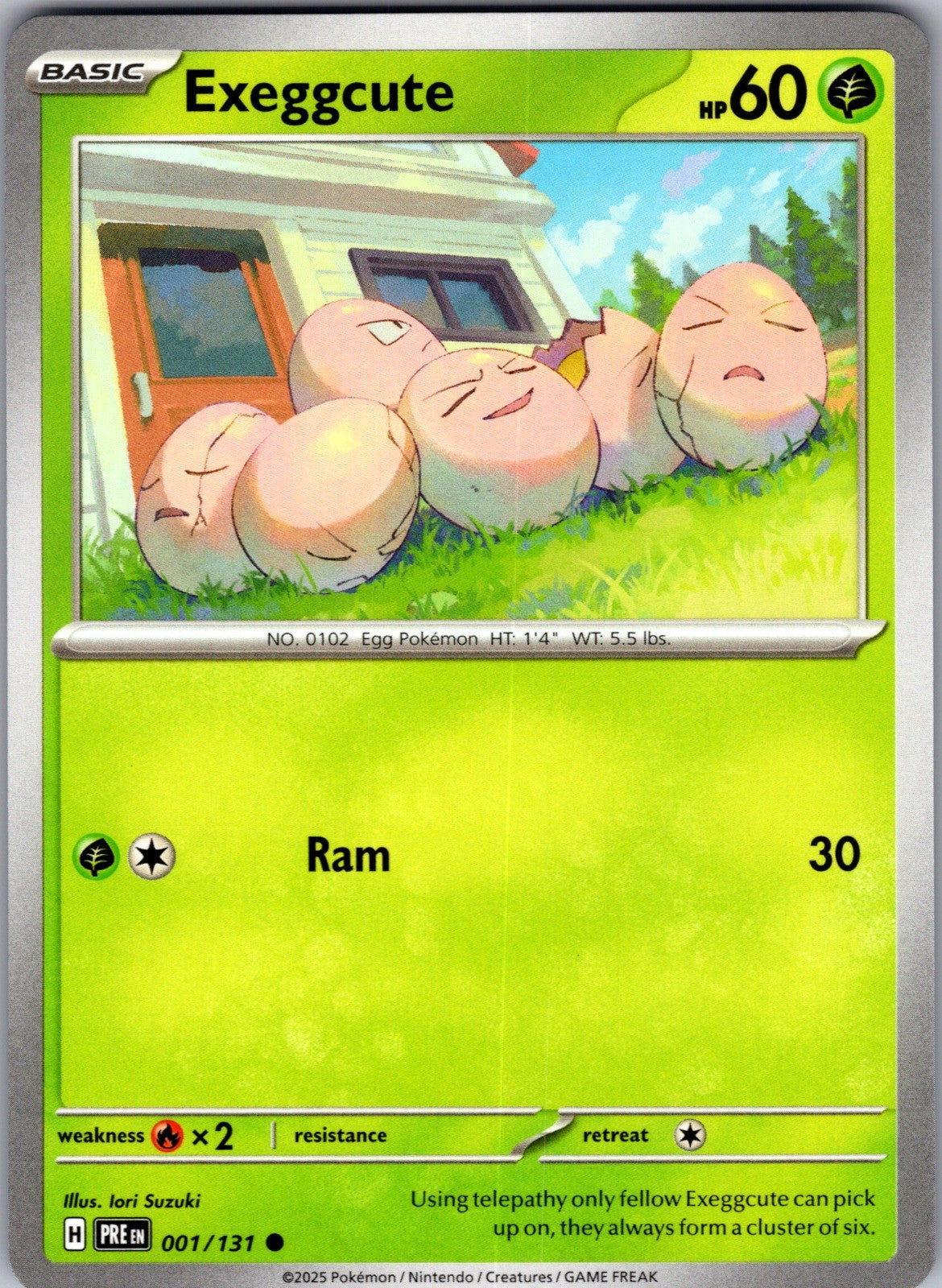 Exeggcute Common SV: Prismatic Evolutions 001/131 LP