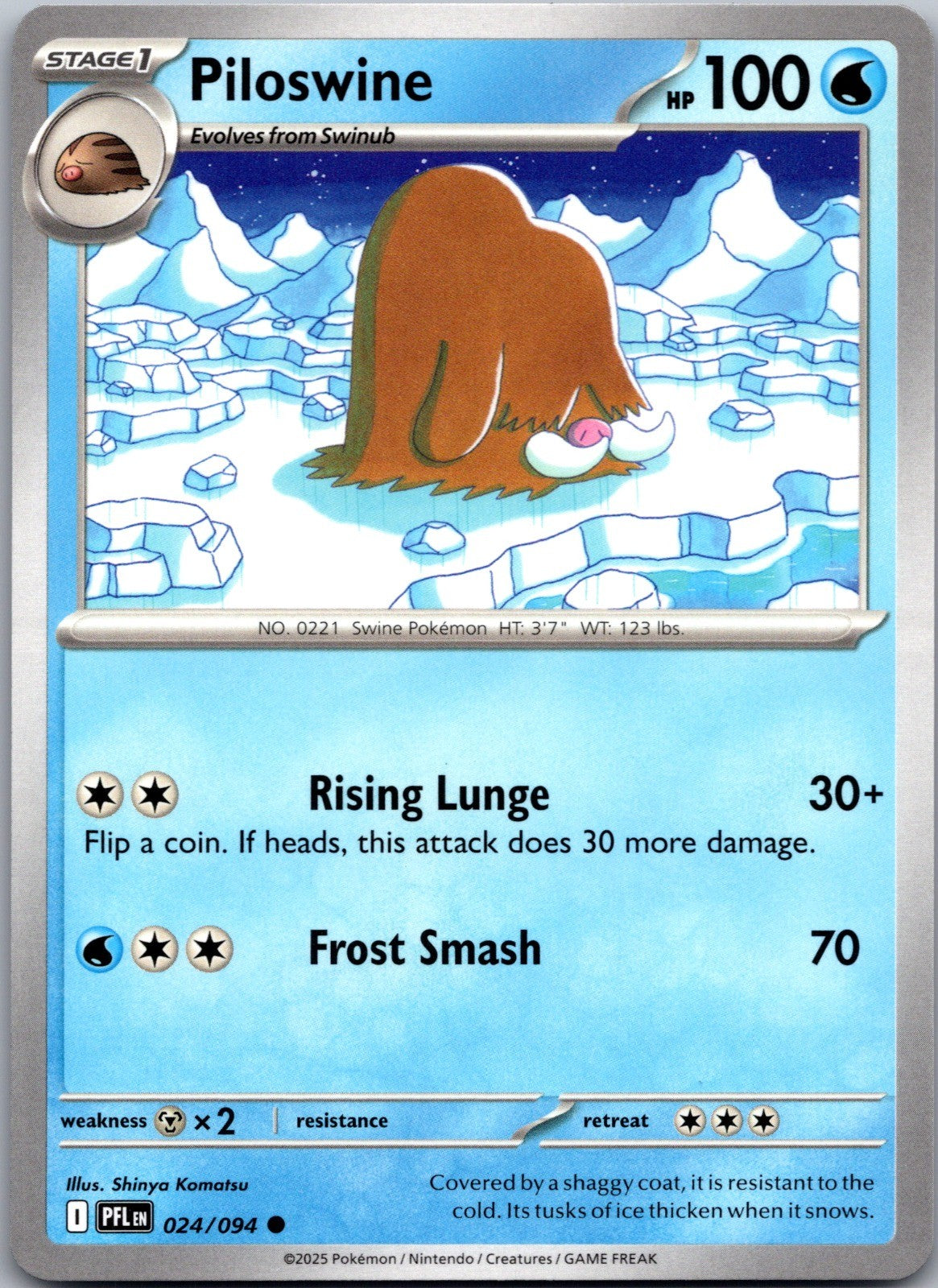 Piloswine Common ME02: Phantasmal Flames 024/094 LP