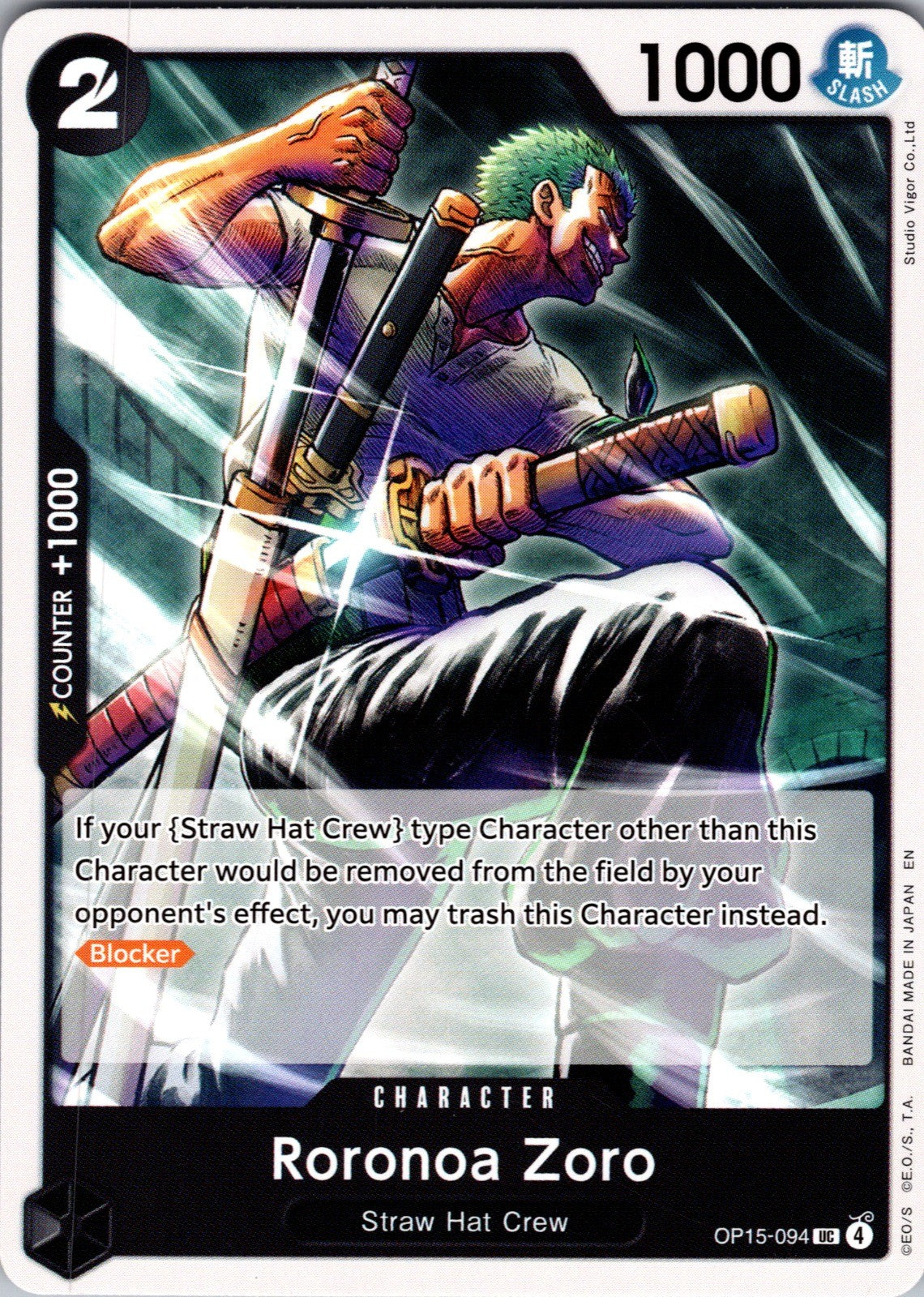 Roronoa Zoro () UC Adventure on Kami's Island OP15-094 LP