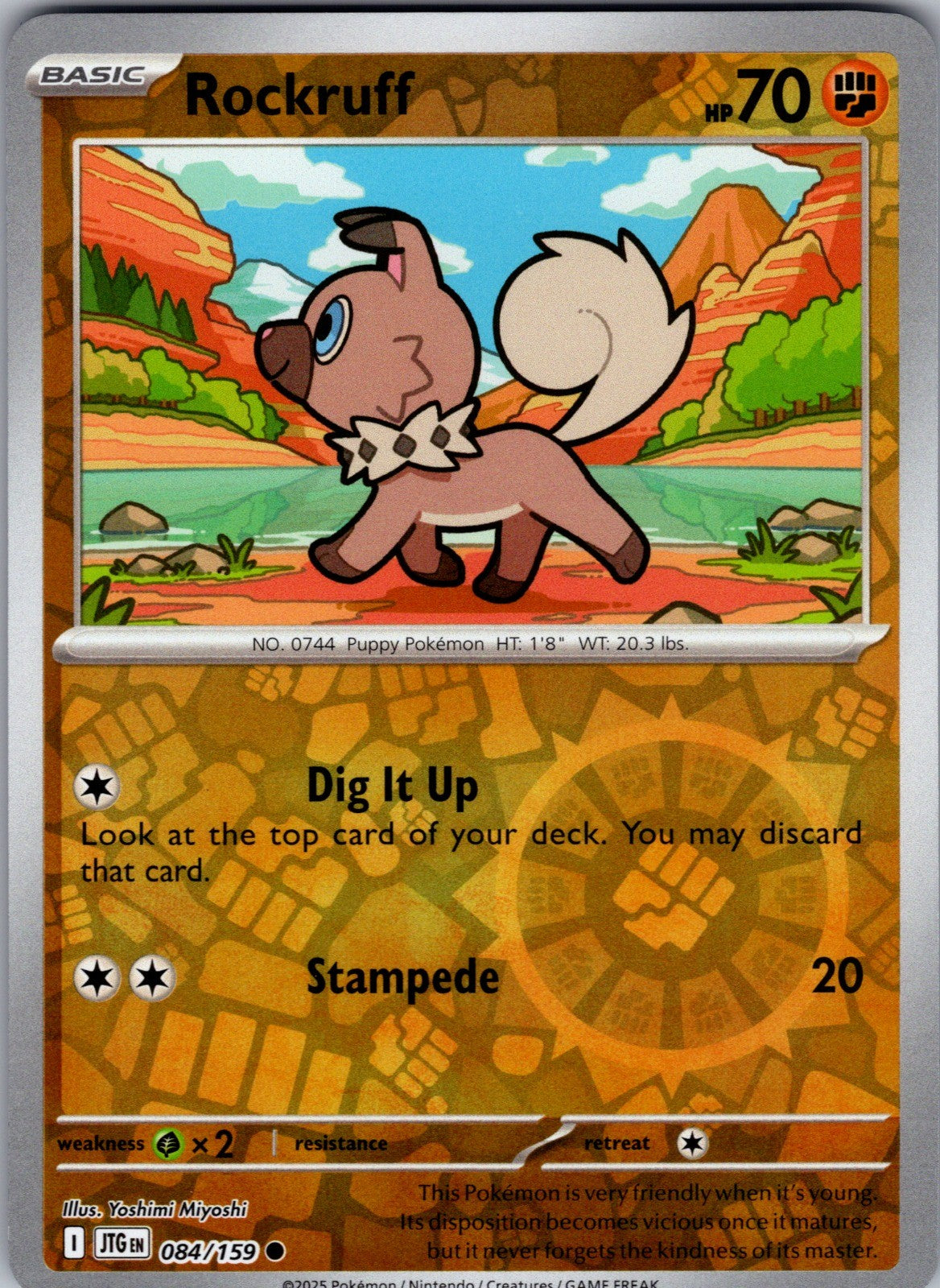Rockruff Common SV09: Journey Together 084/159 LP