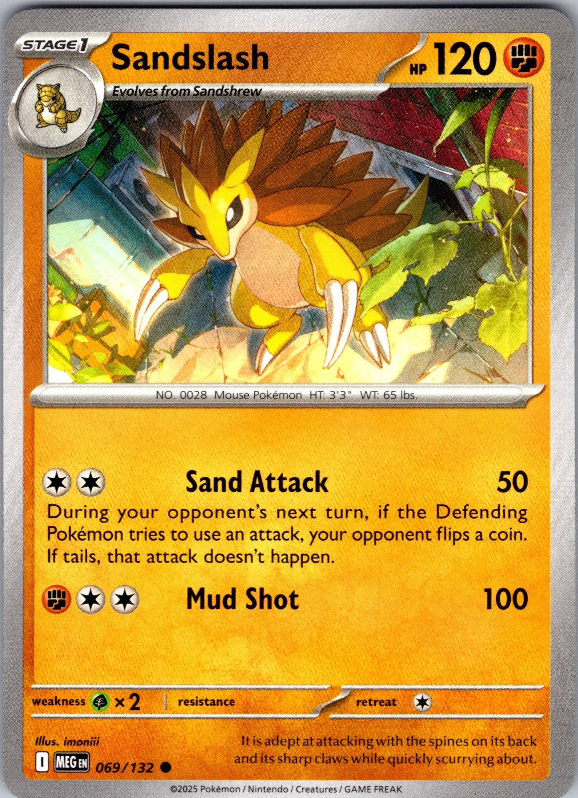 Sandslash Common ME01: Mega Evolution 069/132 LP