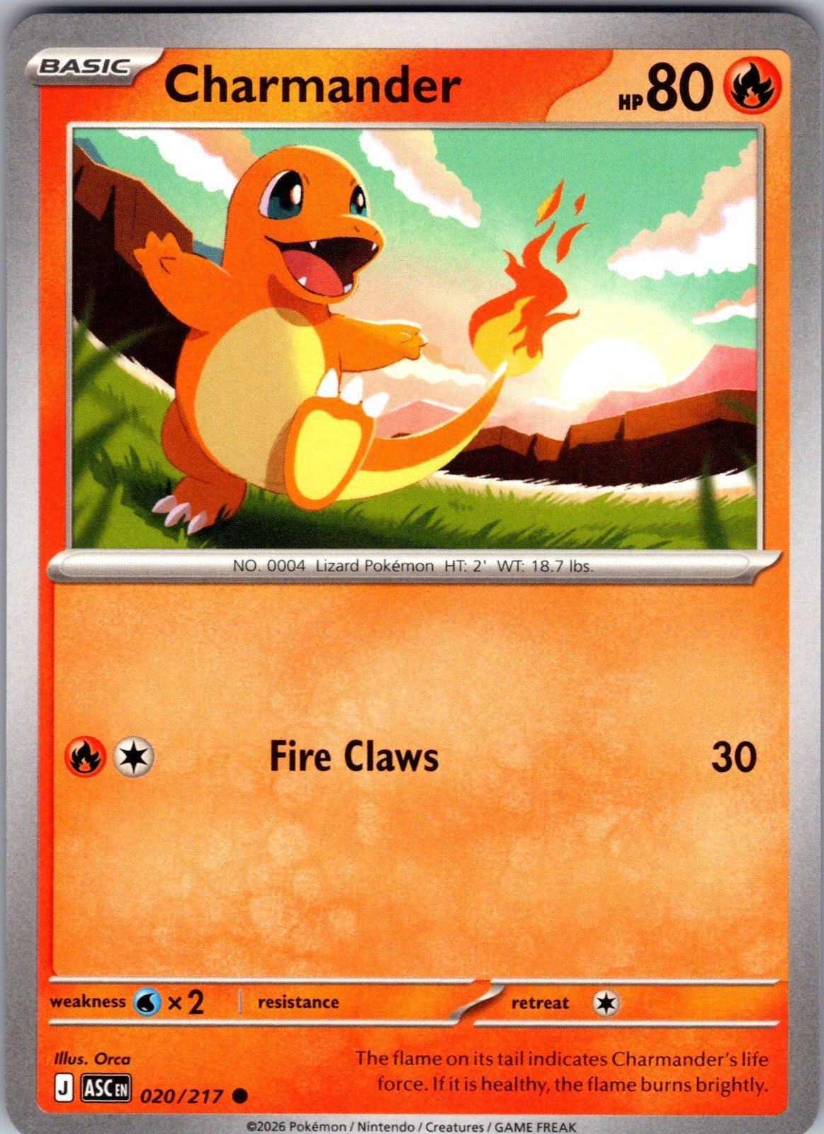 Charmander Common ME: Ascended Heroes 020/217 LP