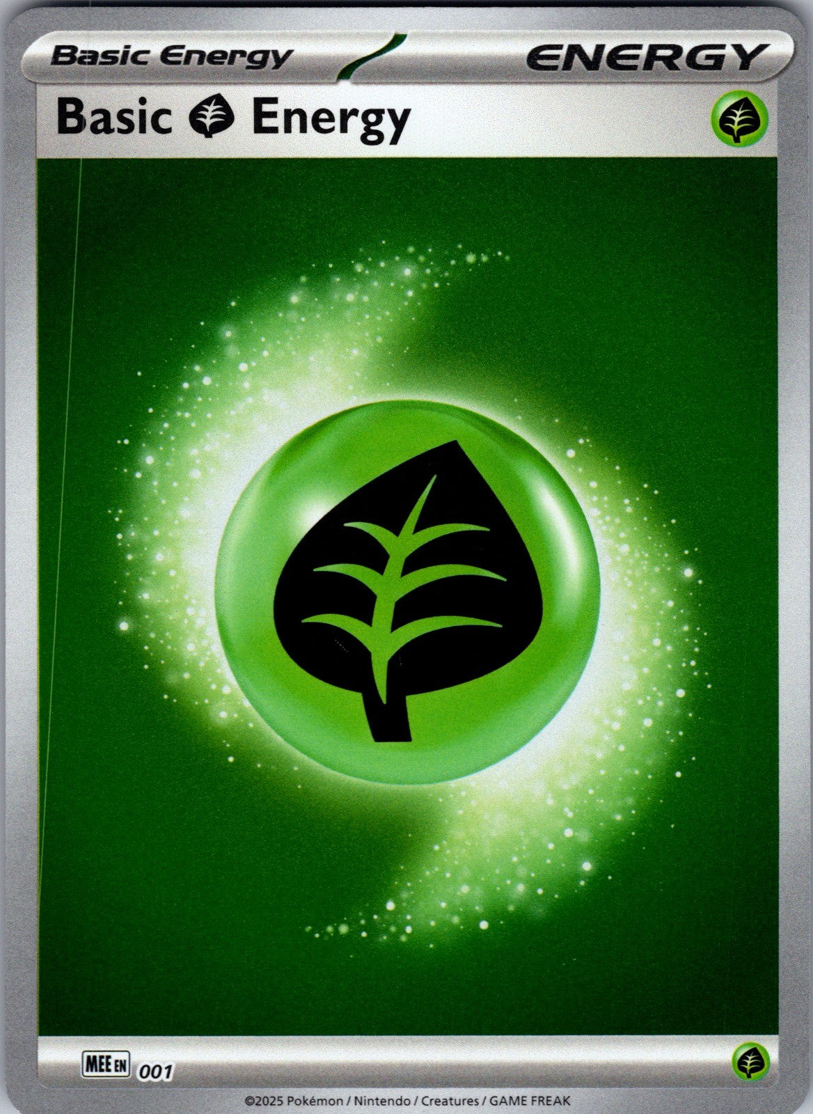 Basic Grass Energy - 001 Reverse Holo Common MEE: Mega Evolution Energies 1 LP