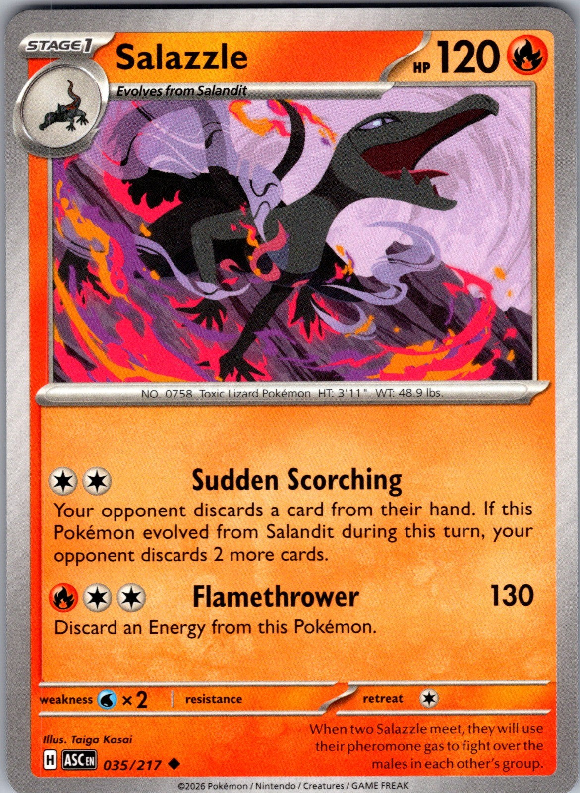 Salazzle Uncommon ME: Ascended Heroes 035/217 LP