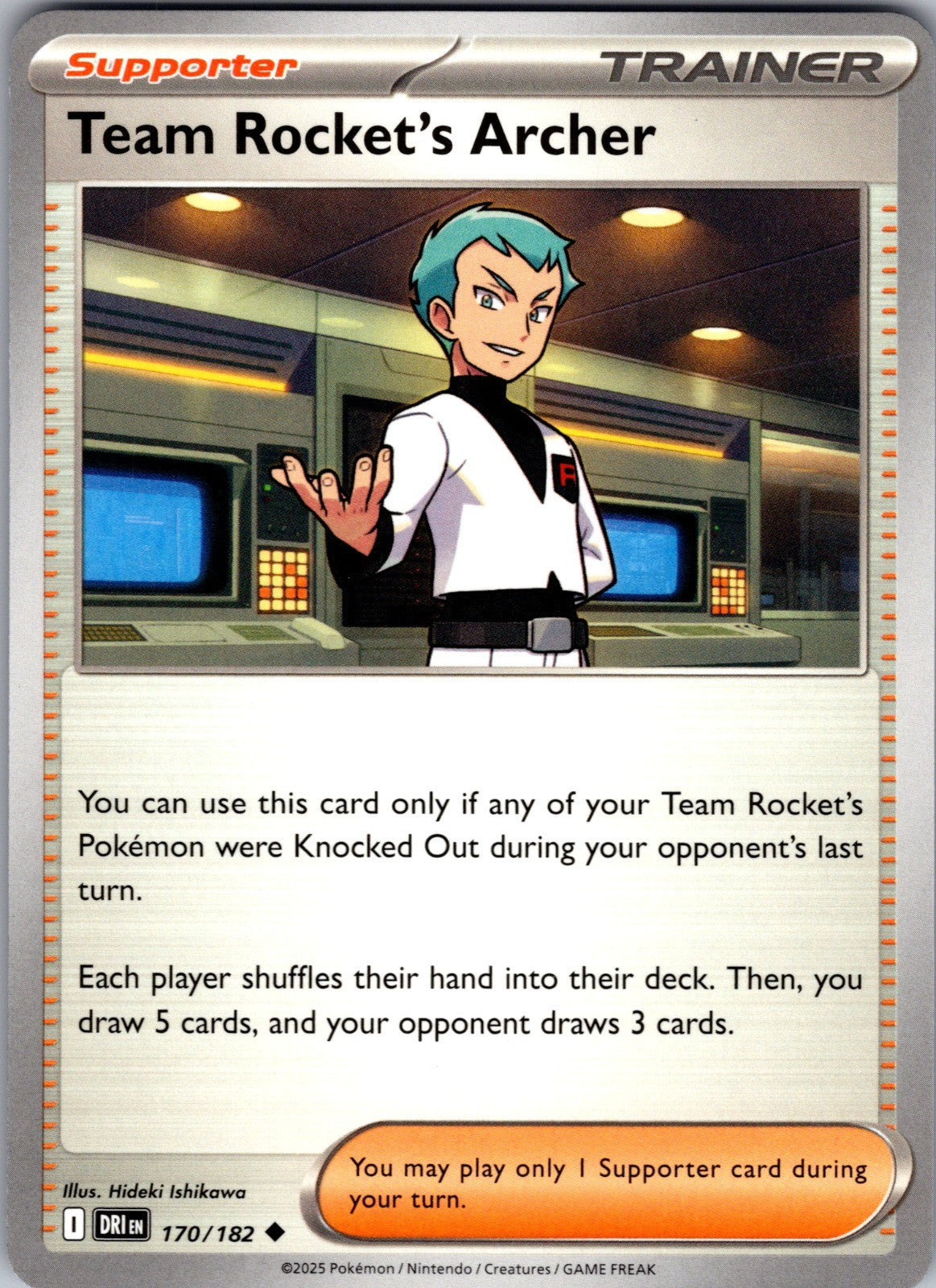 Team Rocket's Archer Uncommon SV10: Destined Rivals 170/182 LP
