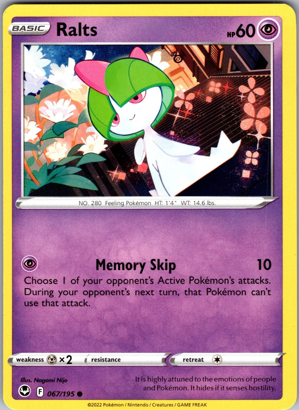 Ralts Common SWSH12: Silver Tempest 067/195 LP