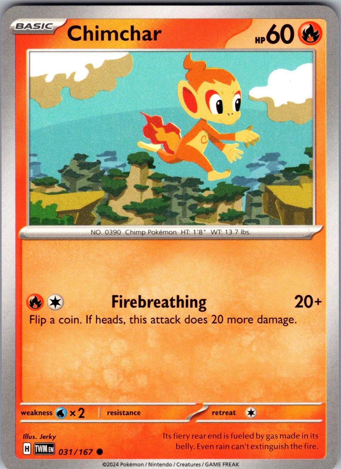 Chimchar Common SV06: Twilight Masquerade 031/167 LP