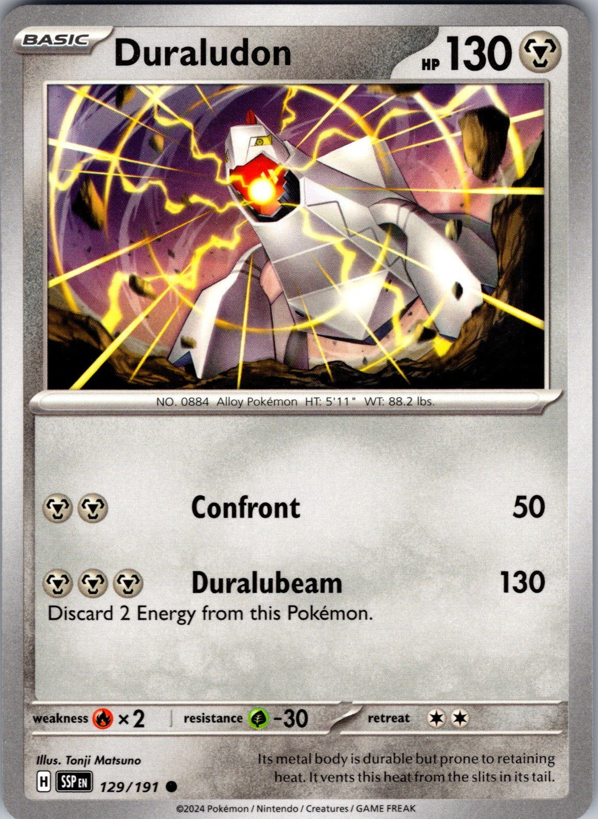 Duraludon Common SV08: Surging Sparks 129/191 LP