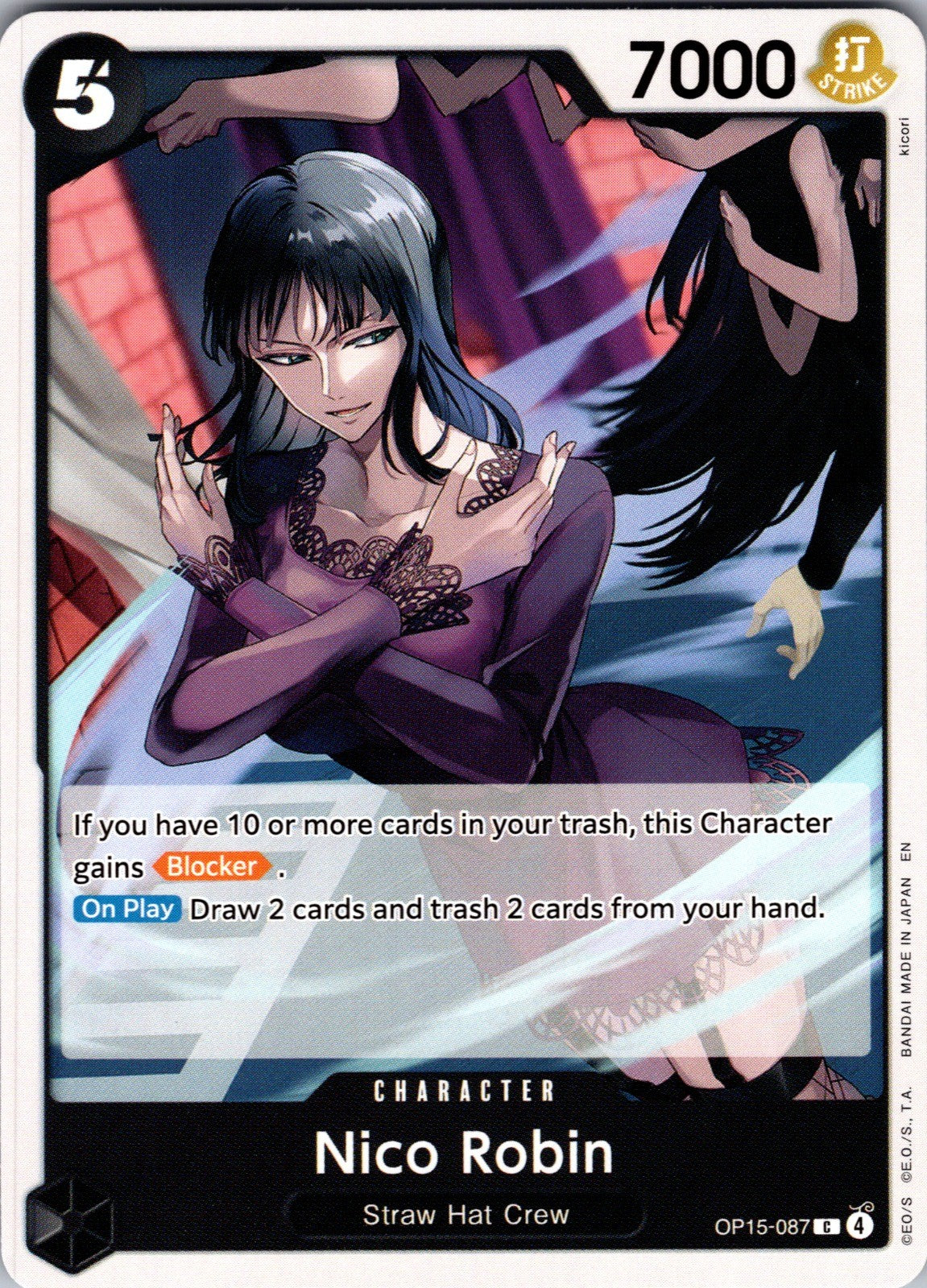 Nico Robin () C Adventure on Kami's Island OP15-087 LP