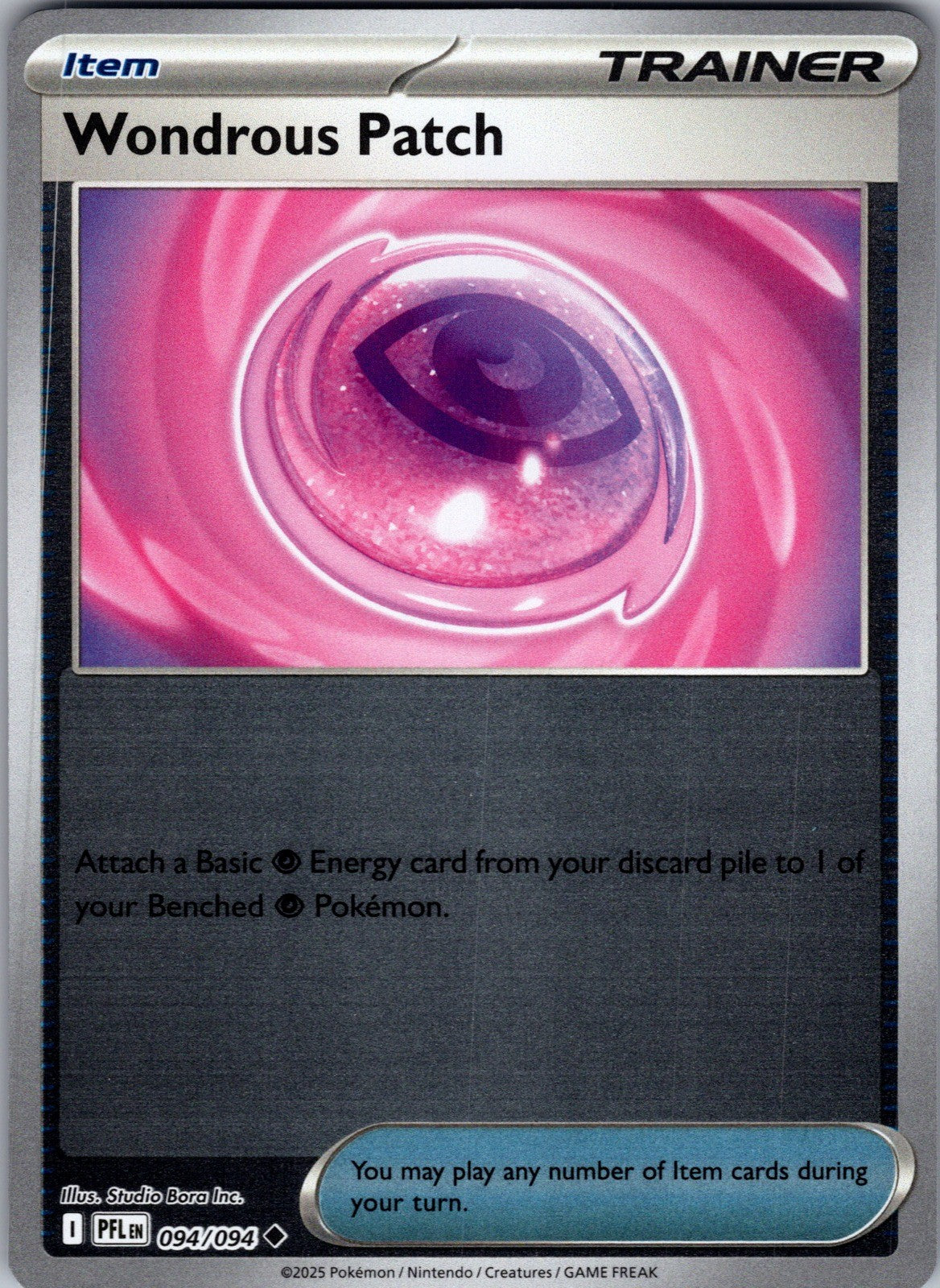 Wondrous Patch Reverse Holo Uncommon ME02: Phantasmal Flames 094/094 LP