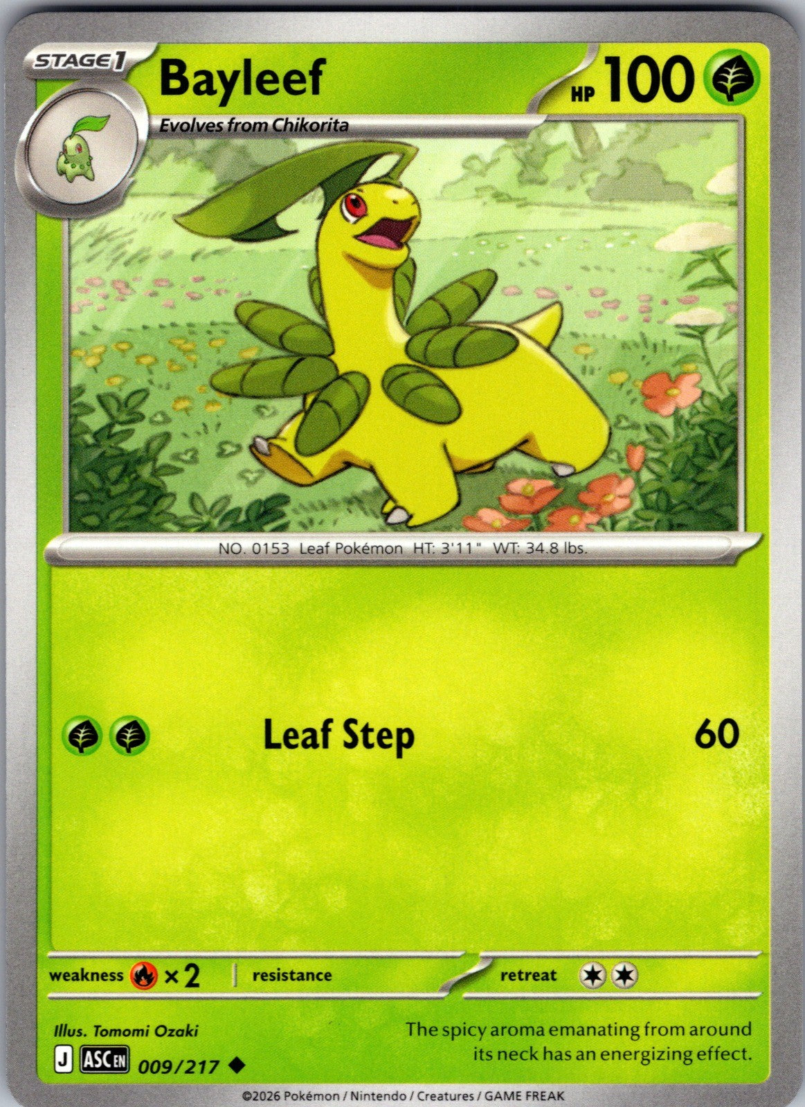 Bayleef Uncommon ME: Ascended Heroes 009/217 LP