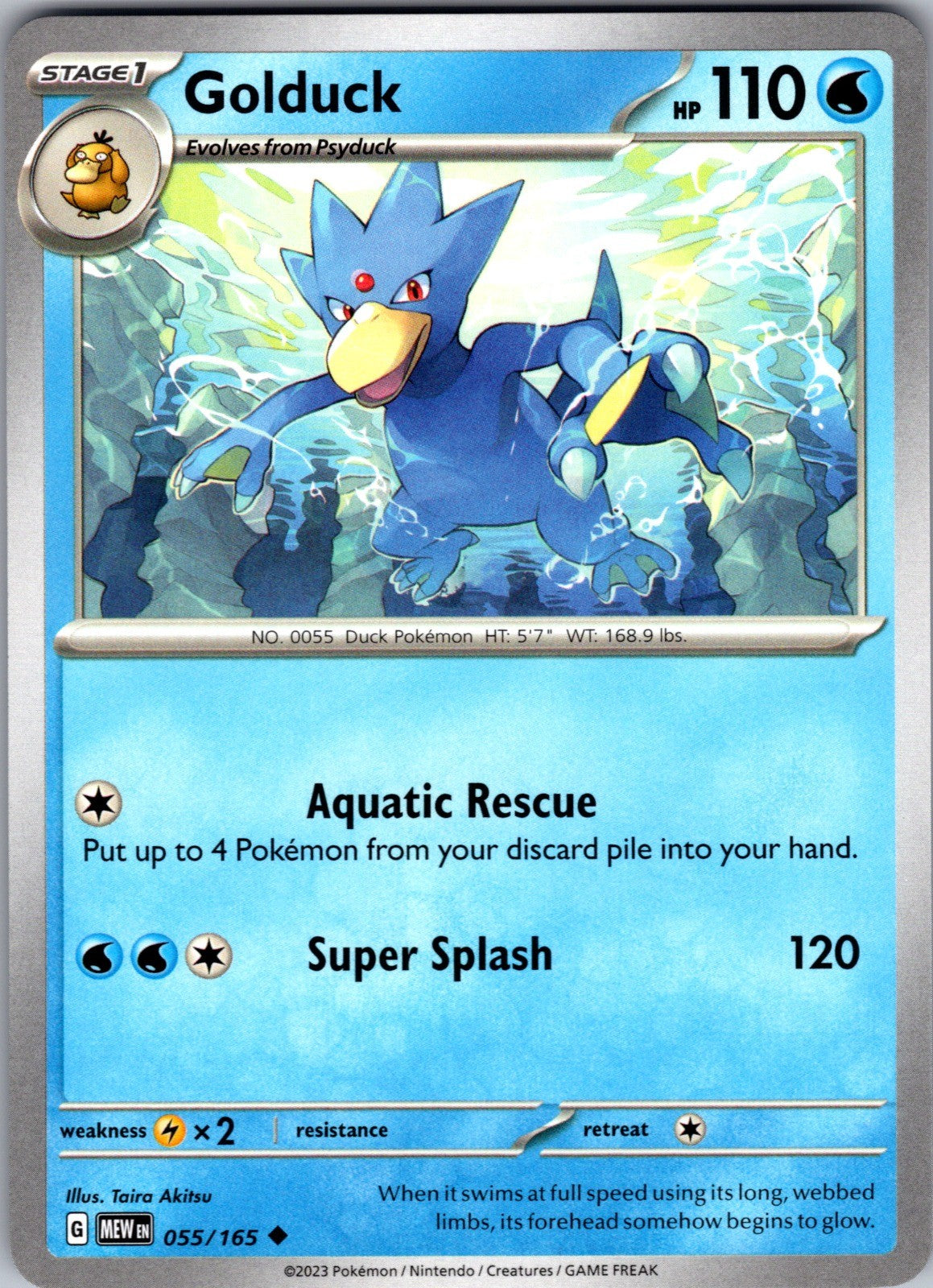 Golduck Uncommon SV: Scarlet & Violet 151 055/165 LP