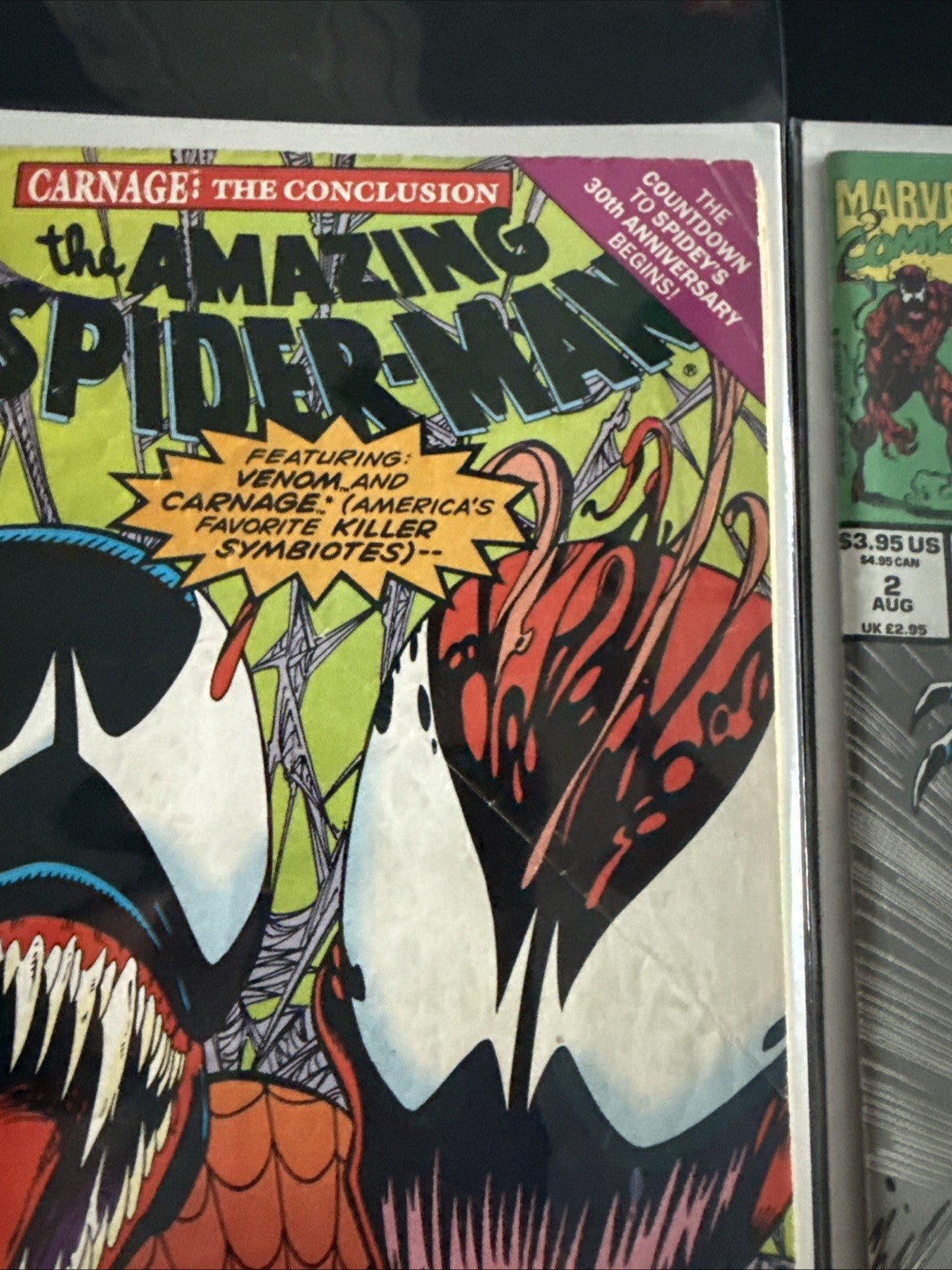 Spider-Man and Venom keys and popular covers. Mixed conditions