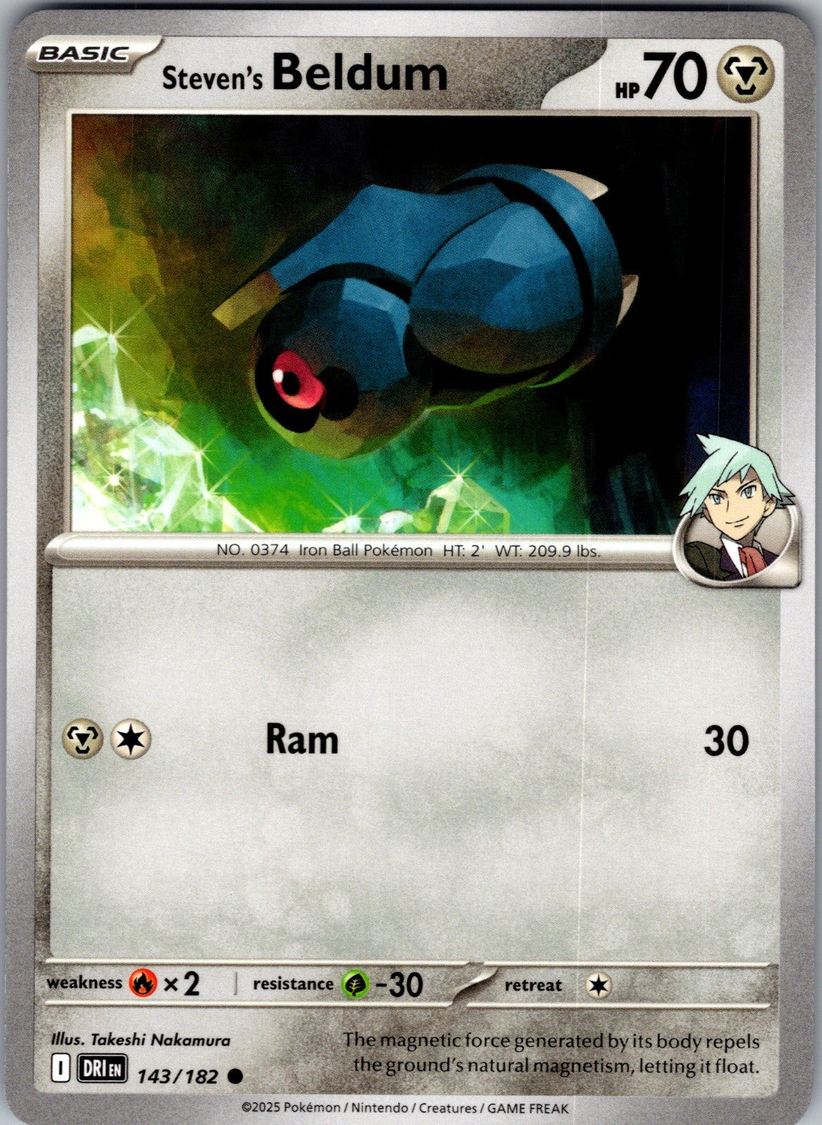 Steven's Beldum Common SV10: Destined Rivals 143/182 LP