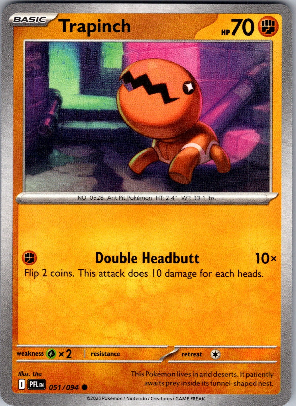 Trapinch Common ME02: Phantasmal Flames 051/094 LP