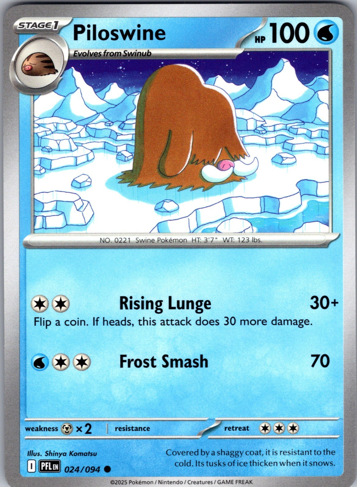 Piloswine Common ME02: Phantasmal Flames 024/094 LP