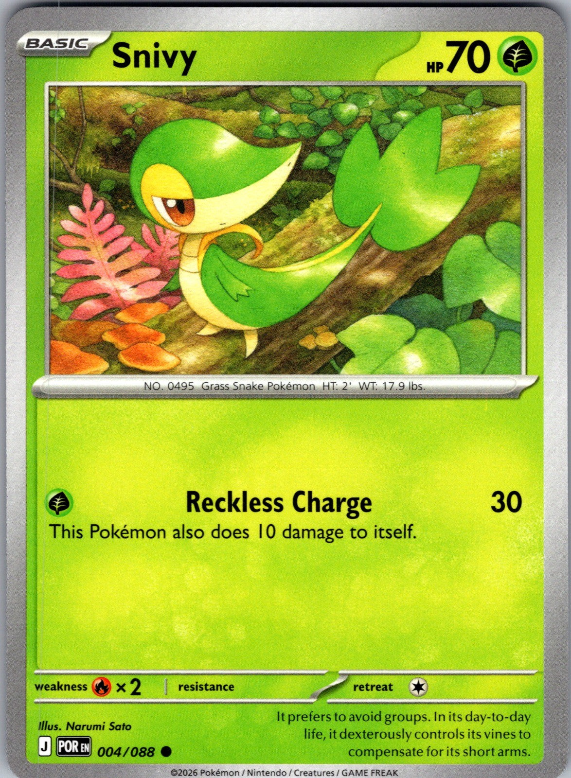 Snivy Common ME03: Perfect Order 004/088 LP