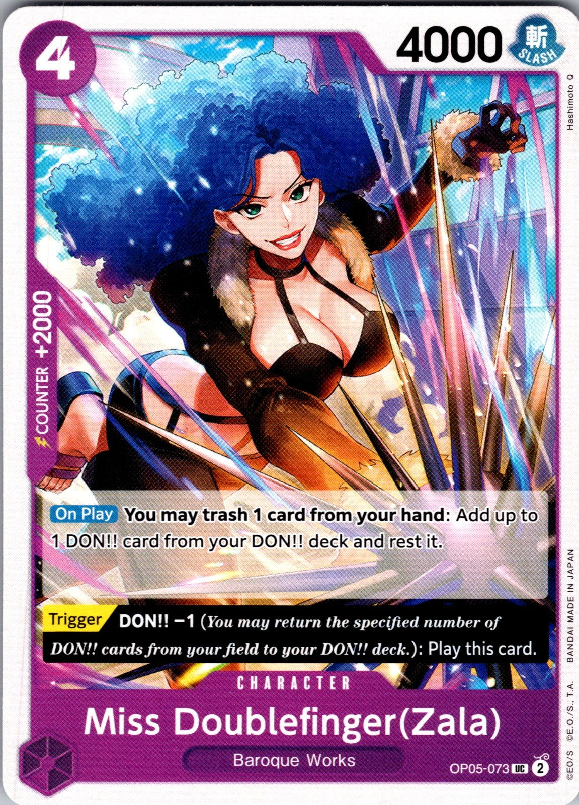 Miss Doublefinger(Zala) UC Awakening of the New Era OP05-073 LP