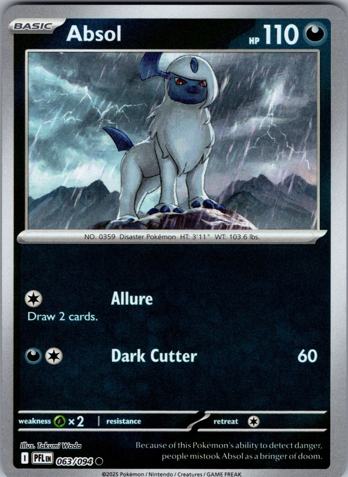 Absol Common ME02: Phantasmal Flames 063/094 LP