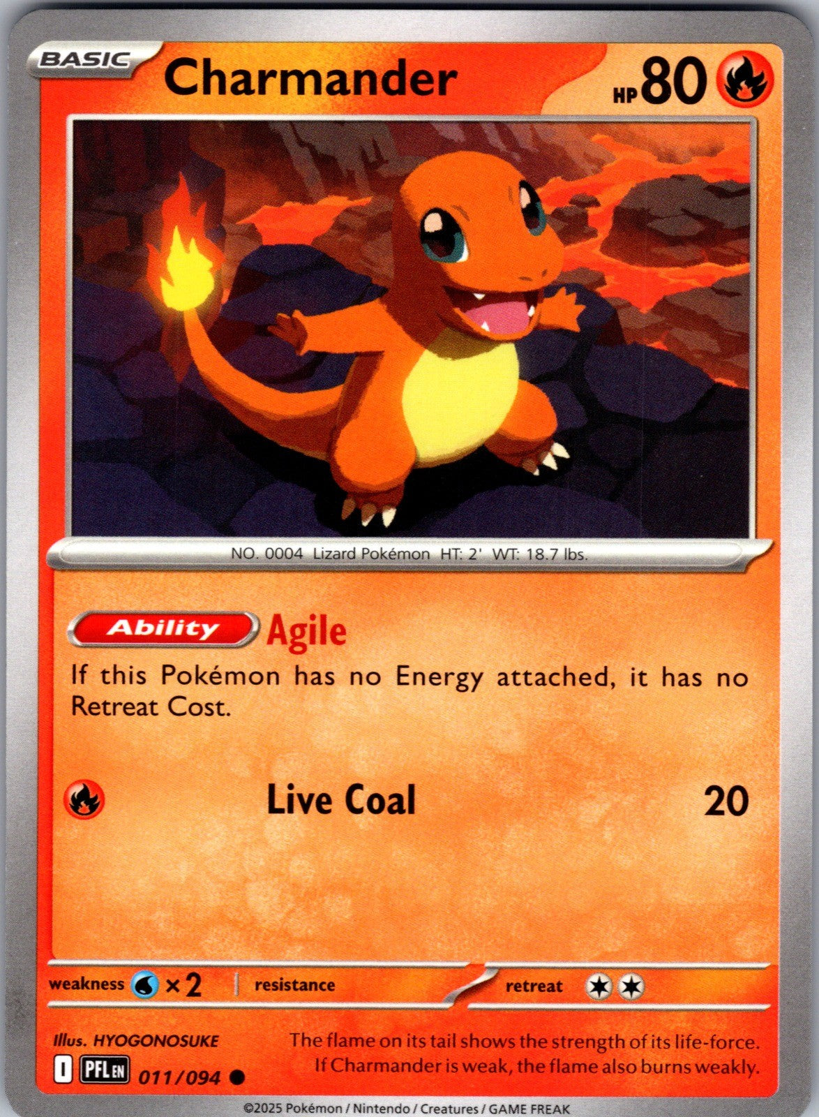 Charmander Common ME02: Phantasmal Flames 011/094 LP