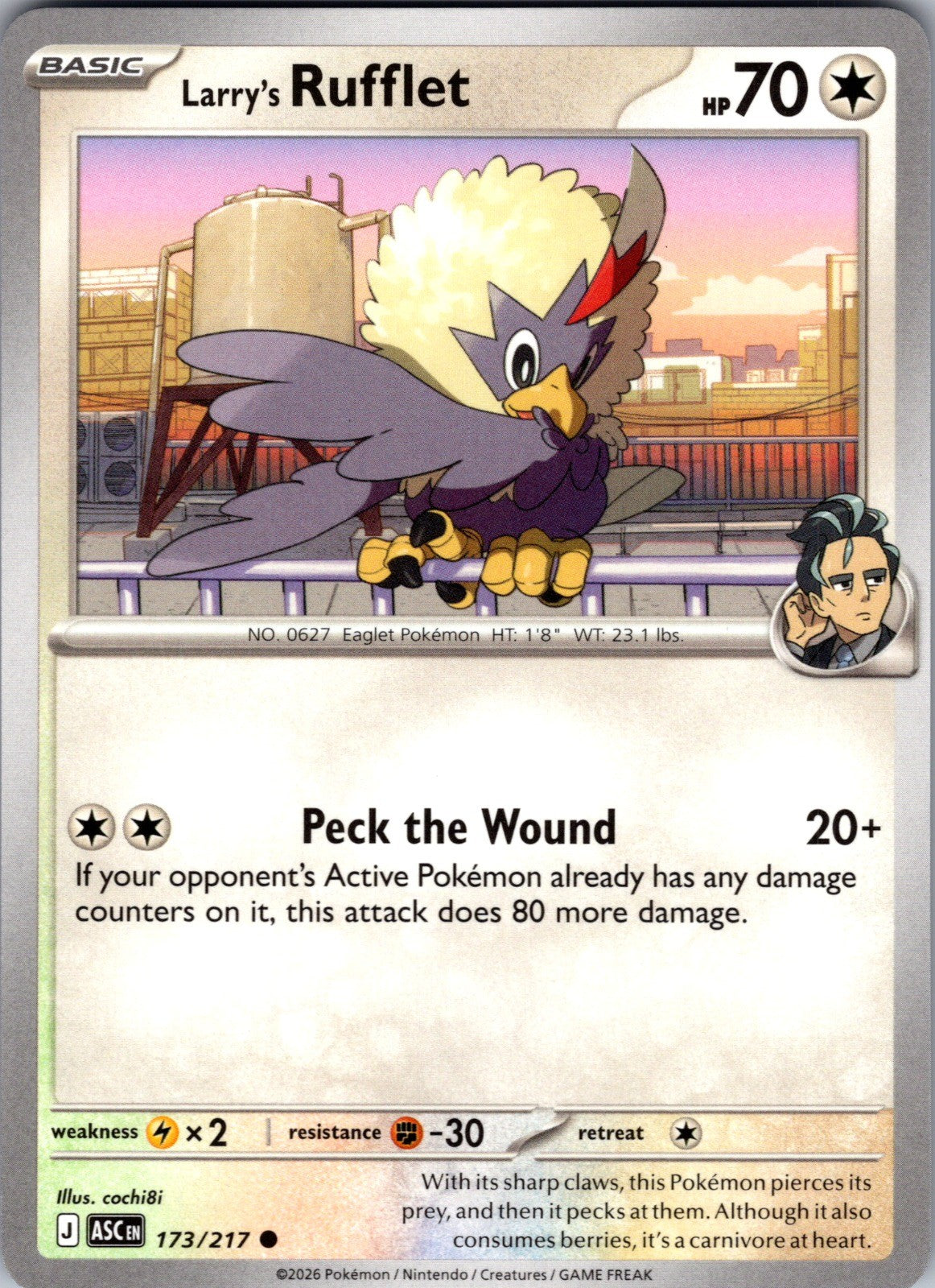 Larry's Rufflet Common ME: Ascended Heroes 173/217 LP