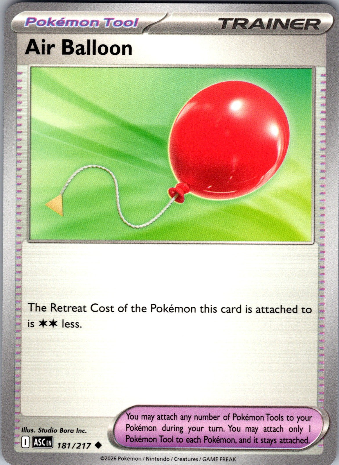 Air Balloon Uncommon ME: Ascended Heroes 181/217 LP