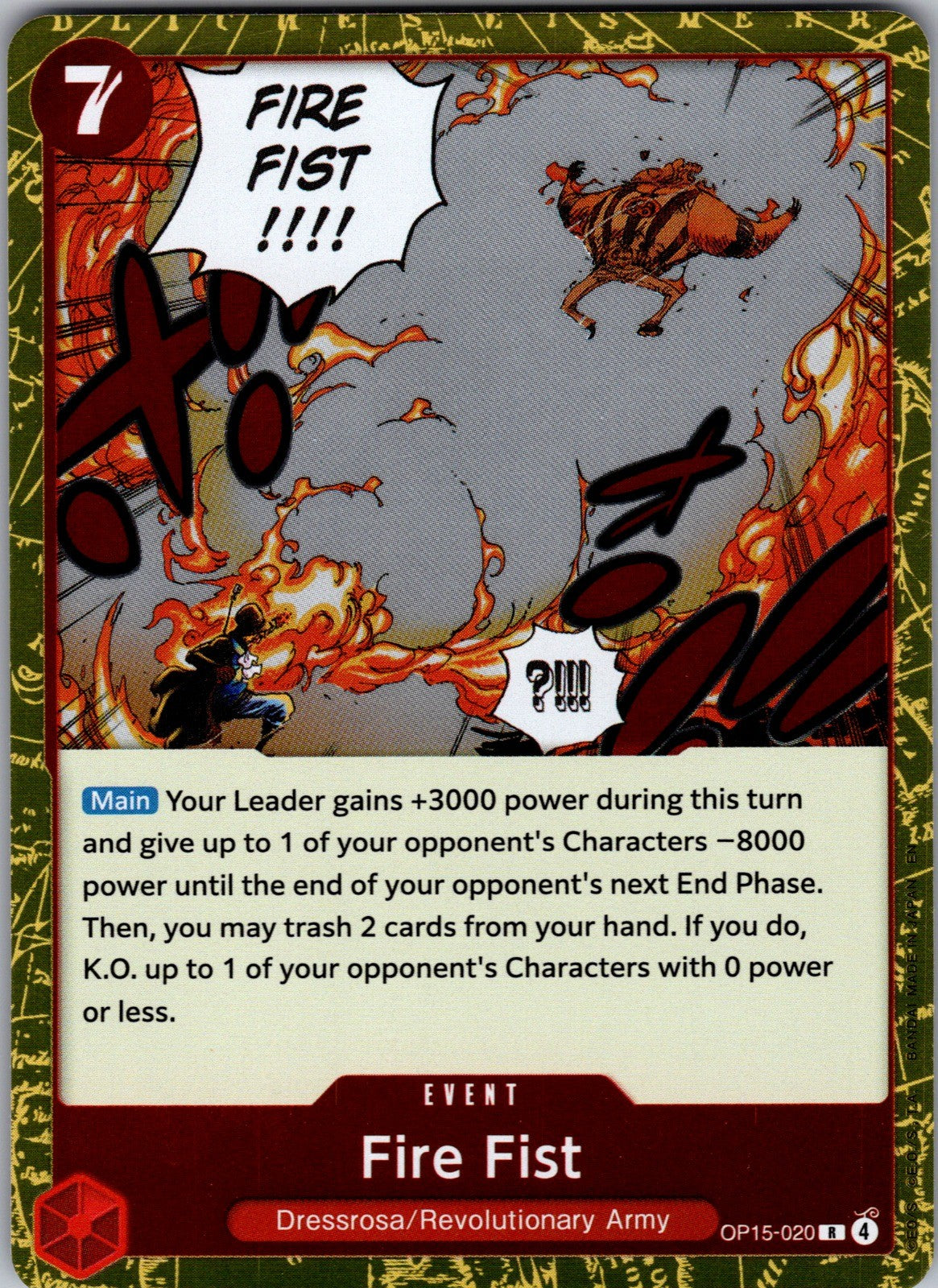 Fire Fist Foil R Adventure on Kami's Island OP15-020 LP