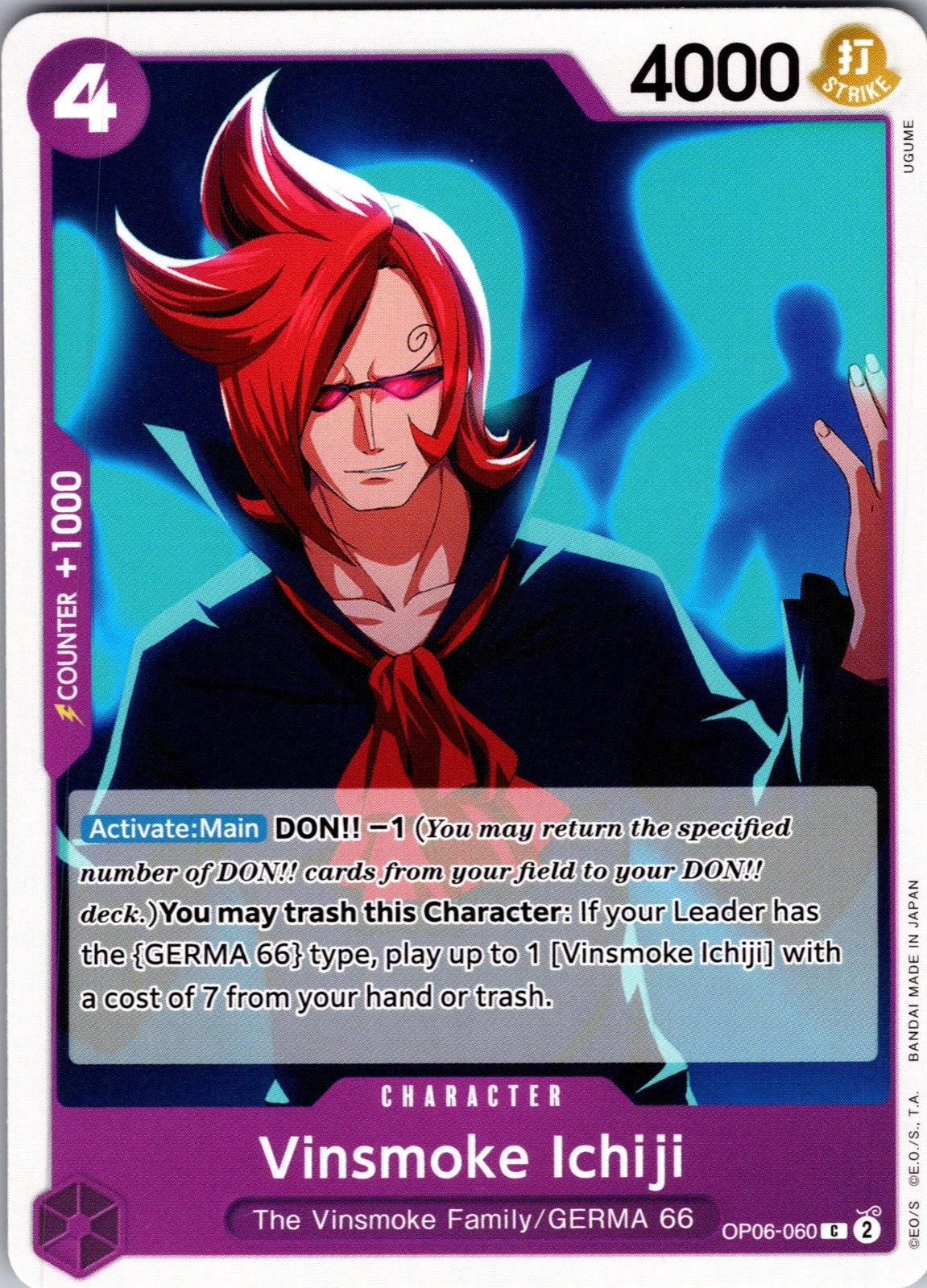 Vinsmoke Ichiji (060) C Wings of the Captain OP06-060 LP