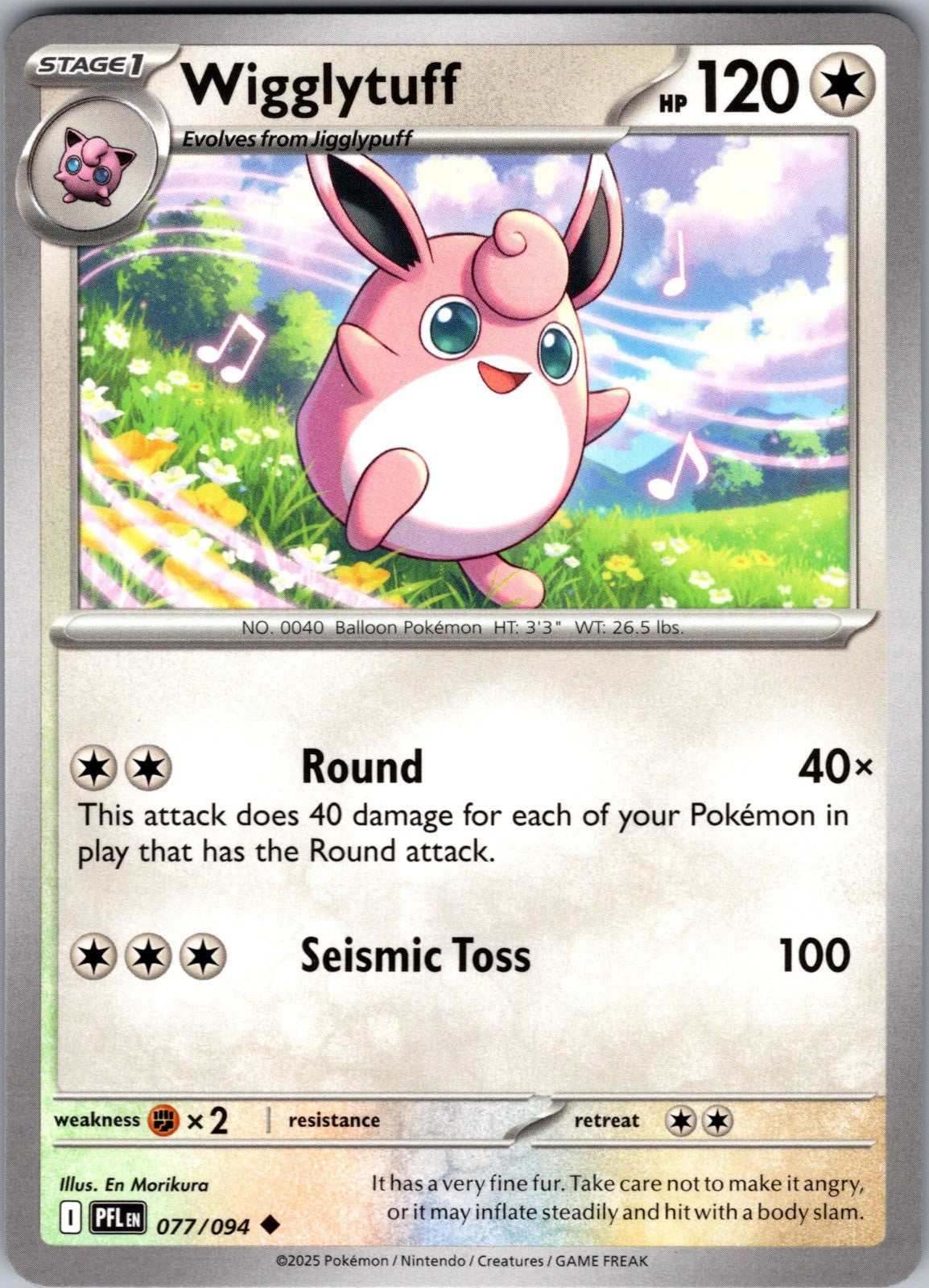 Wigglytuff Uncommon ME02: Phantasmal Flames 077/094 LP