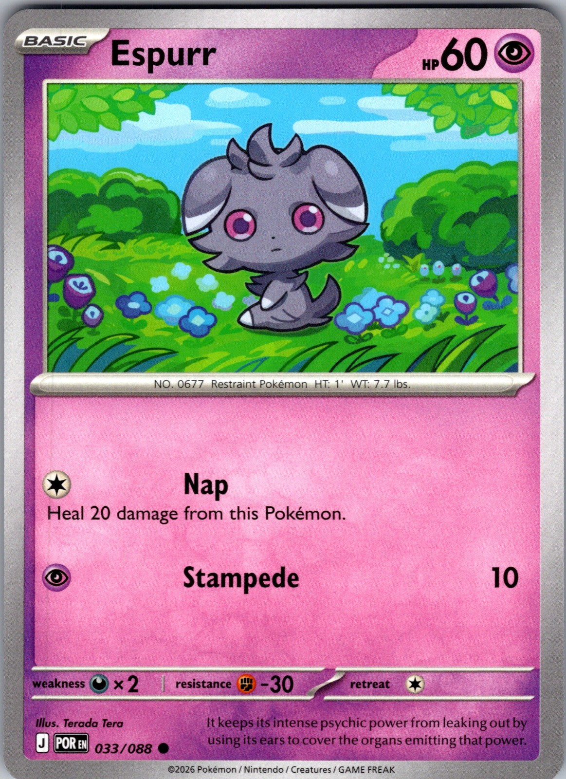 Espurr Common ME03: Perfect Order 033/088 LP