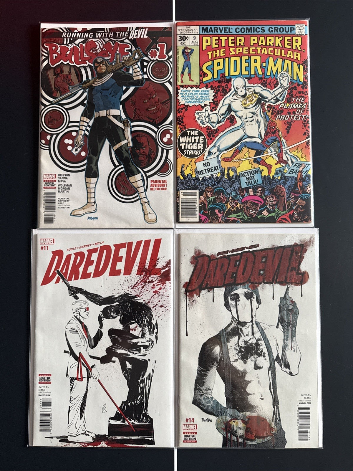 Daredevil Born Again Comic Set. Muse. White Tiger. Bullseye