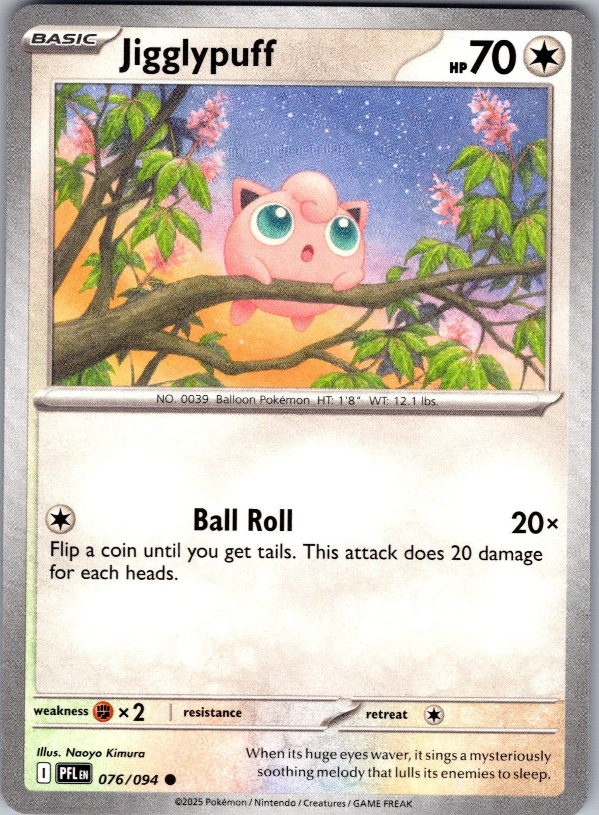 Jigglypuff Common ME02: Phantasmal Flames 076/094 LP
