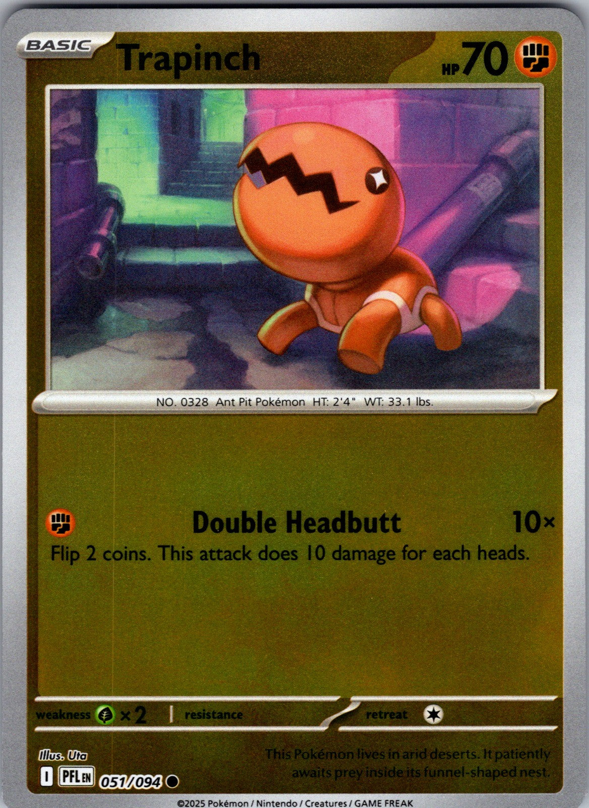 Trapinch Common ME02: Phantasmal Flames 051/094 LP