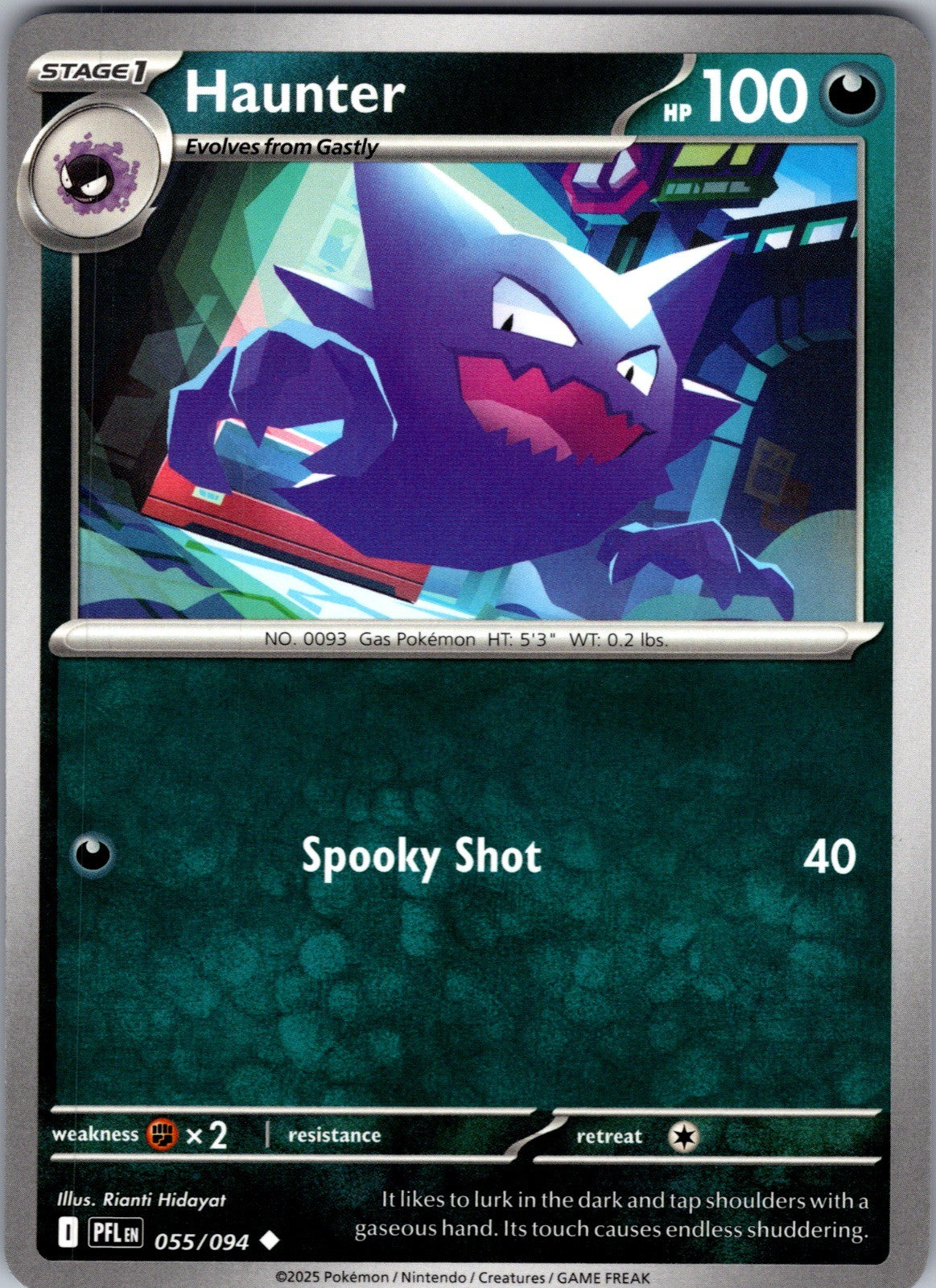 Haunter Uncommon ME02: Phantasmal Flames 055/094 LP