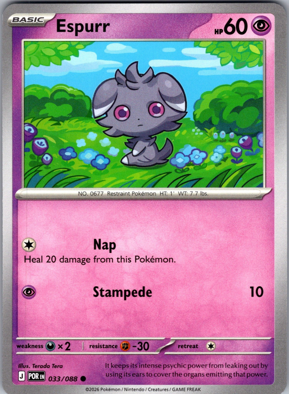 Espurr Common ME03: Perfect Order 033/088 LP