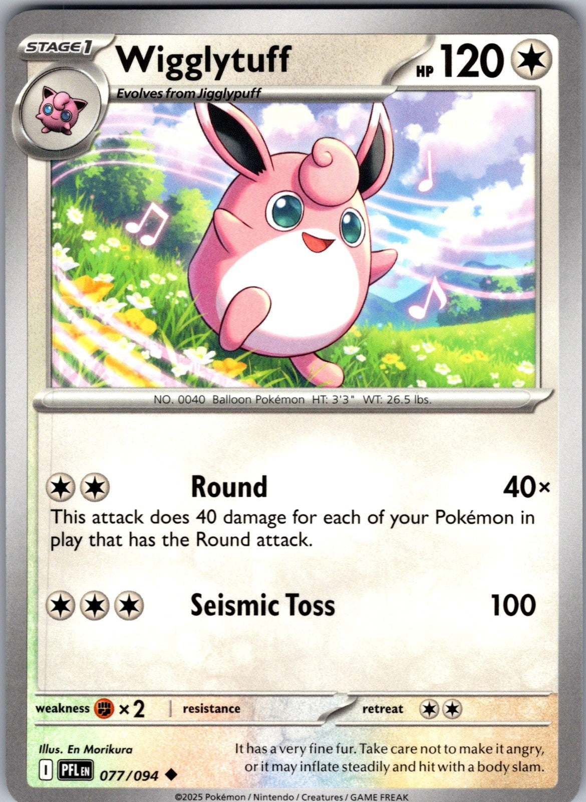 Wigglytuff Uncommon ME02: Phantasmal Flames 077/094 LP